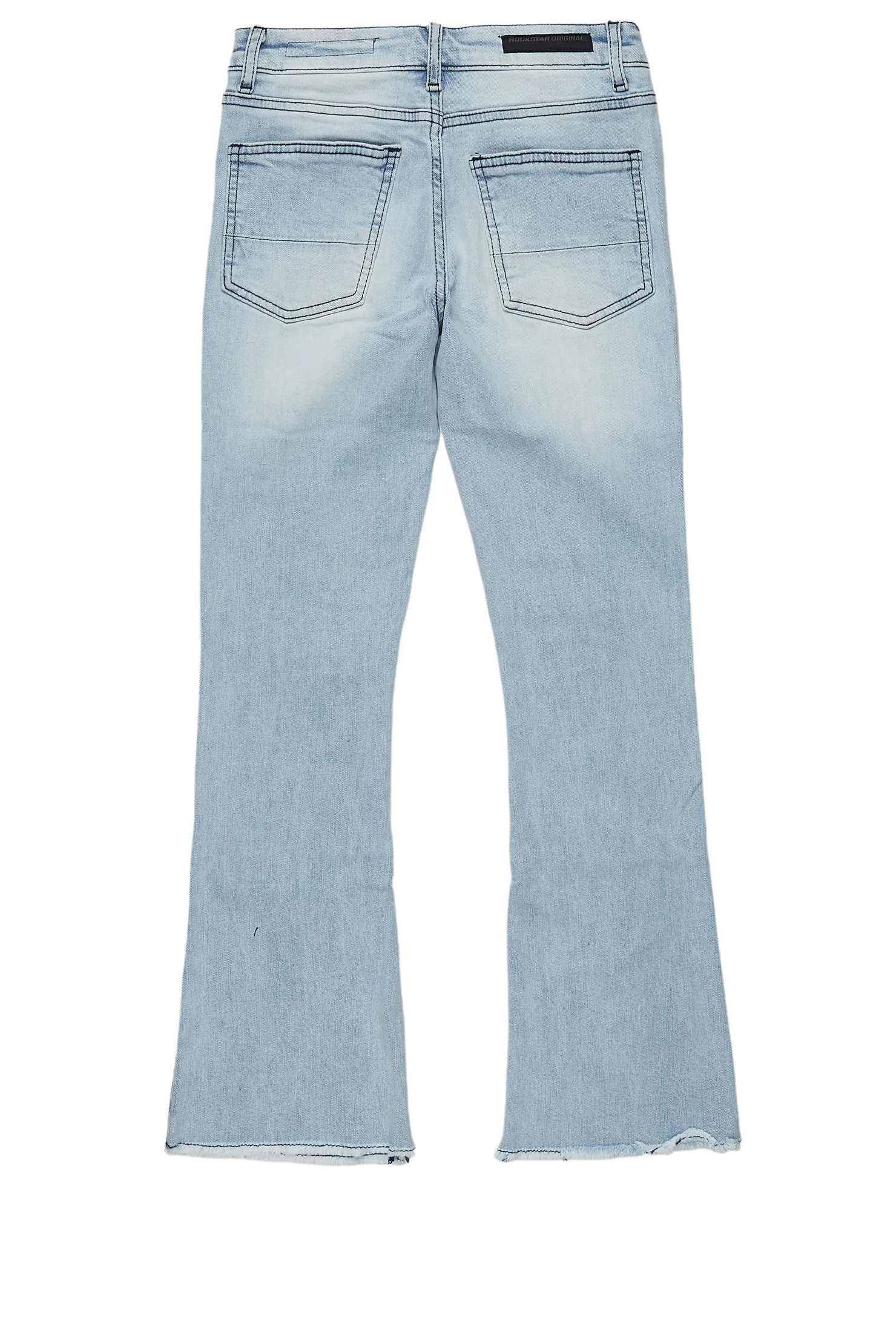 Boys Espen Blue Stacked Flare Jean