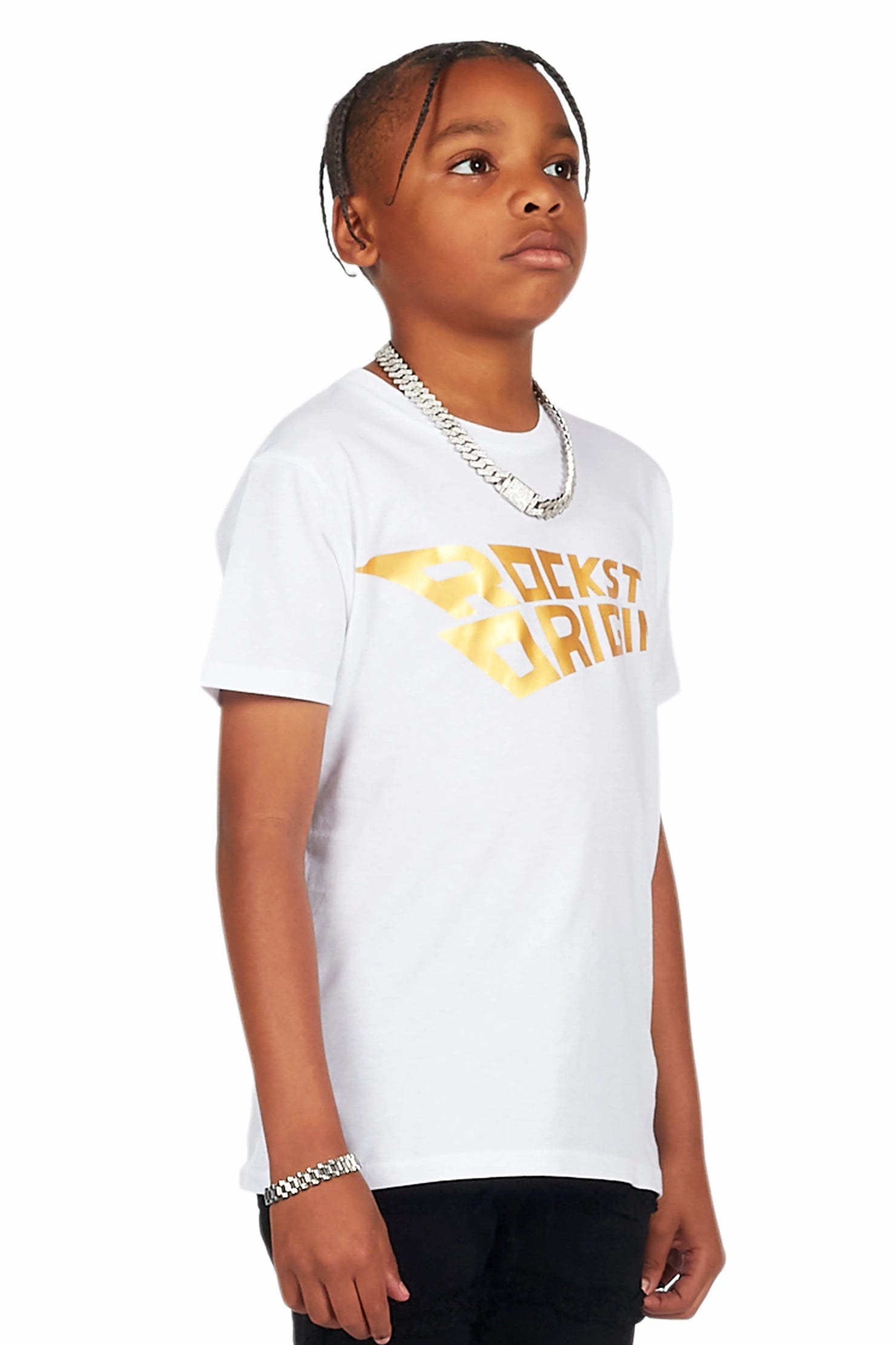 Boys Summit White Graphic T-Shirt