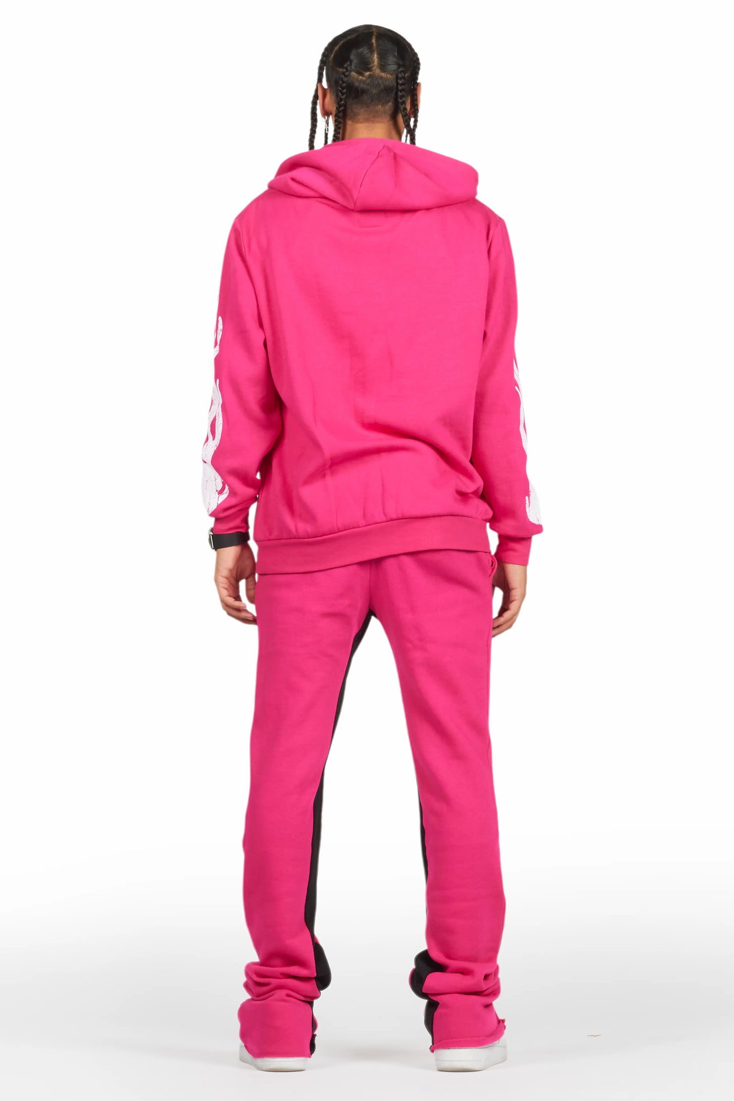 Amos Fuchsia Hoodie/Baggy Track Pant Set