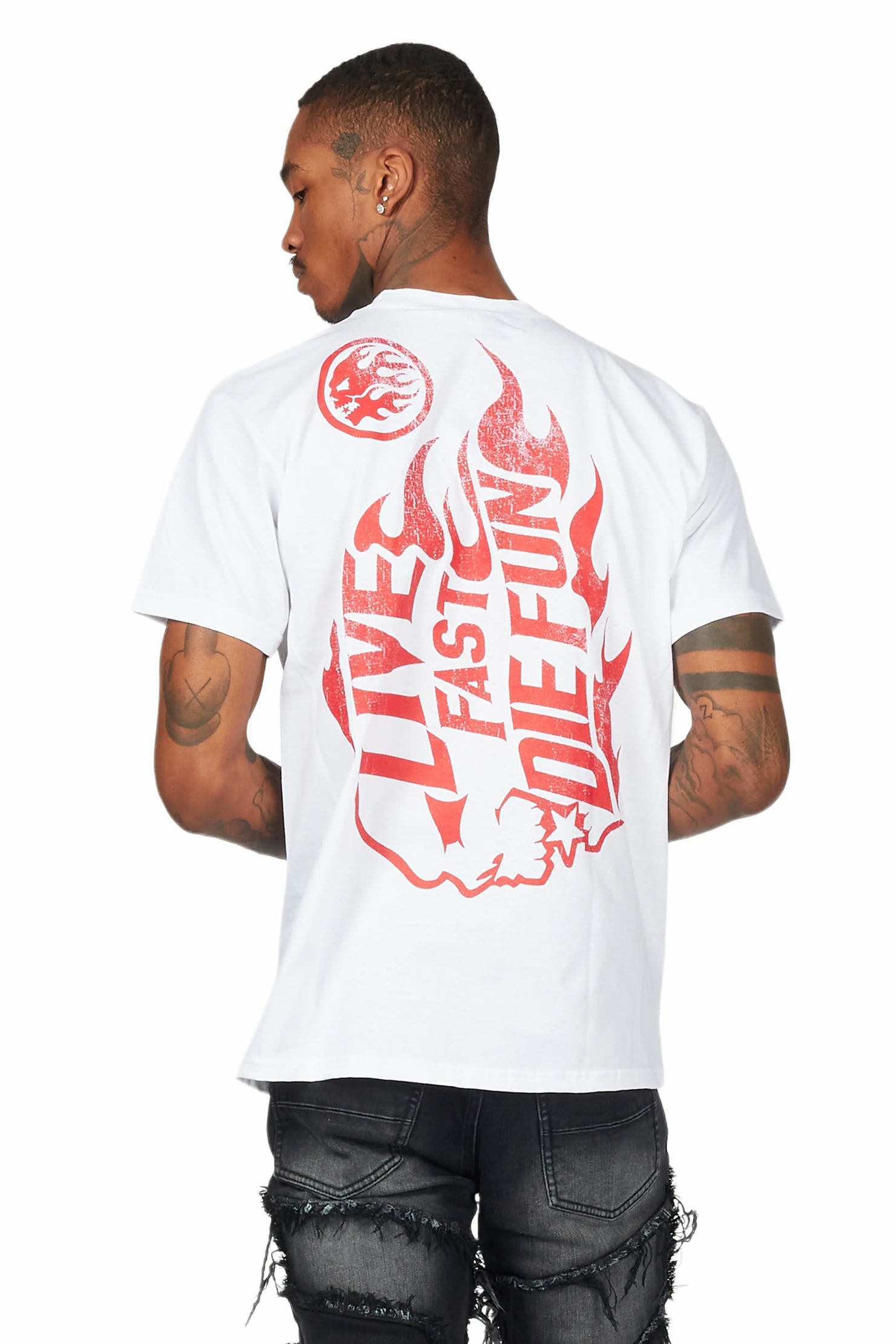 Station White Graphic T-Shirt