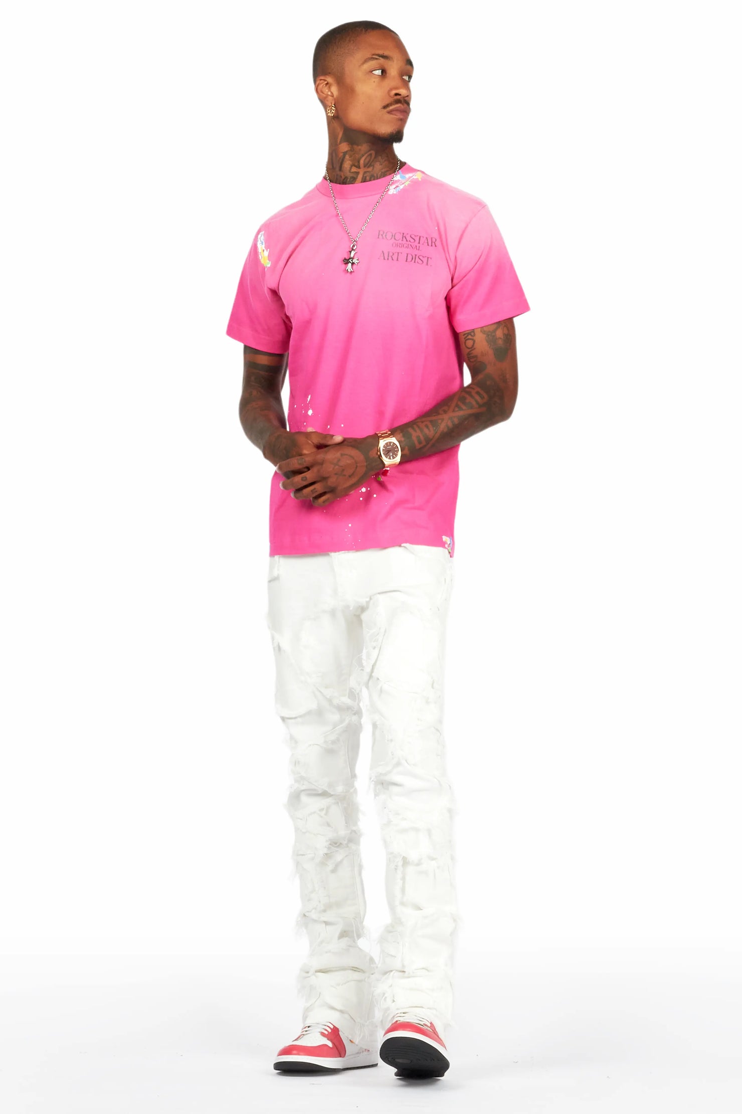 Palmer Neon Fuchsia Graphic T-Shirt