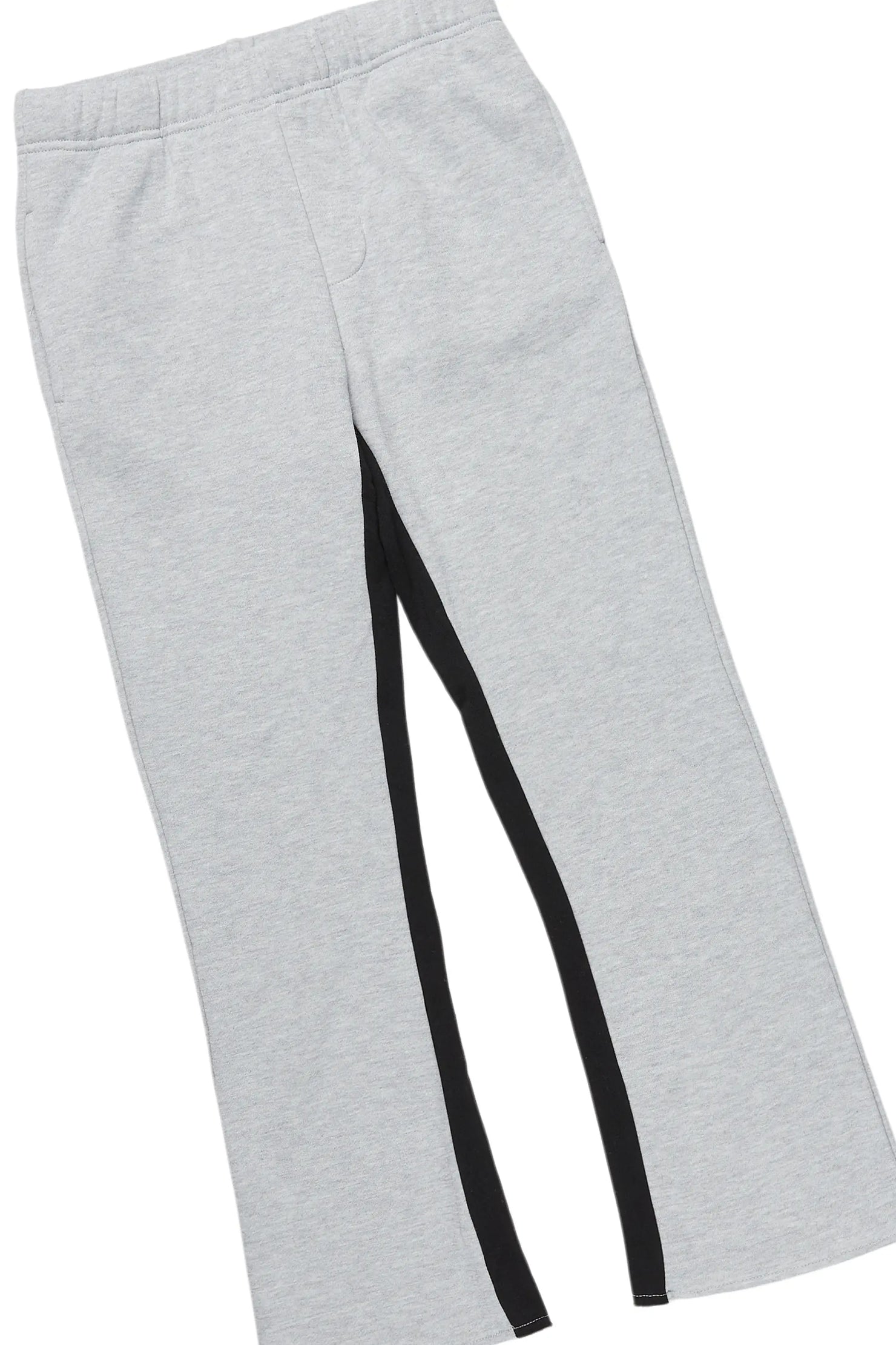 Boys Pedro Heather Grey Baggy Stacked Track Set