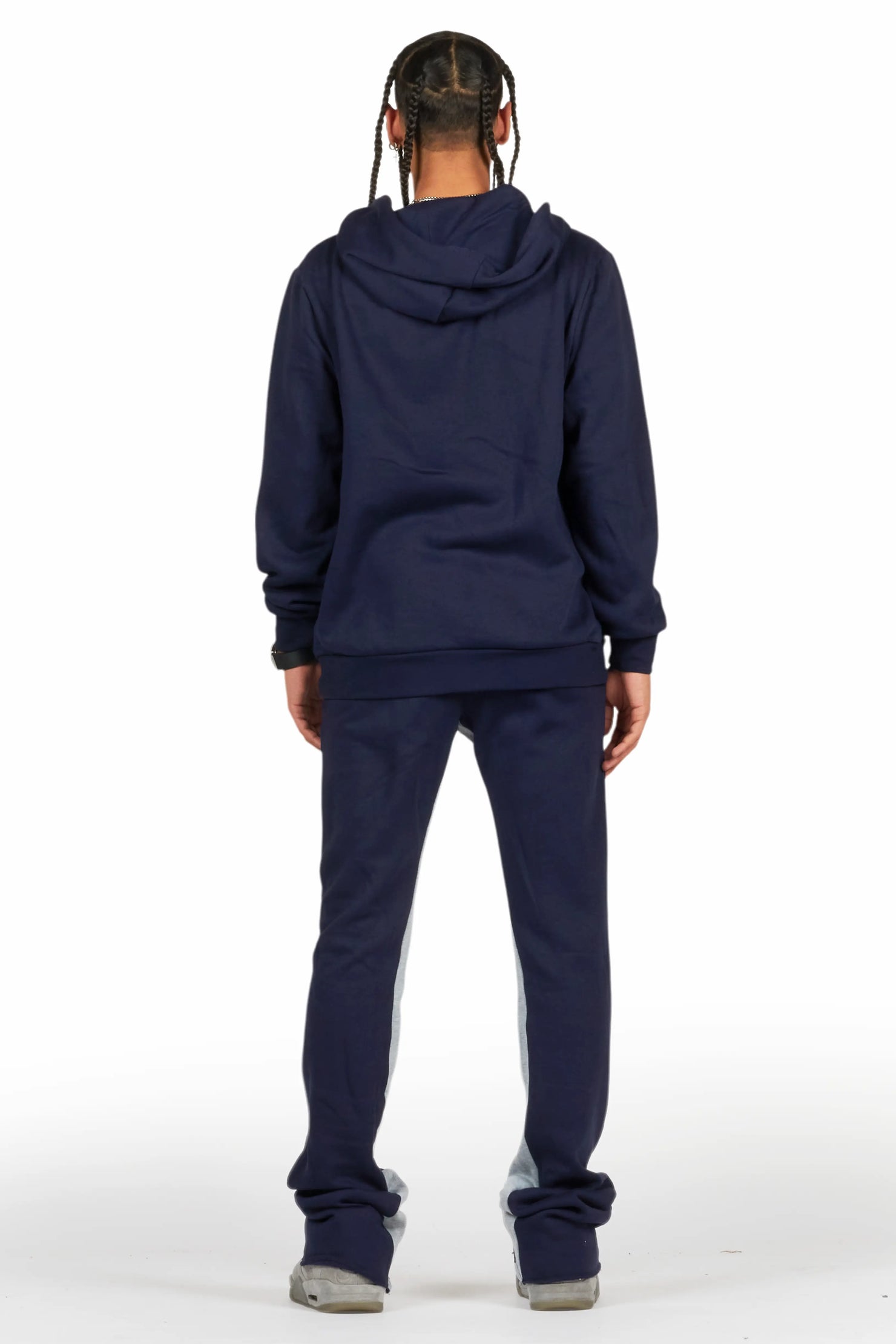 Raffer Navy Hoodie Baggy Fit Pant Track Set