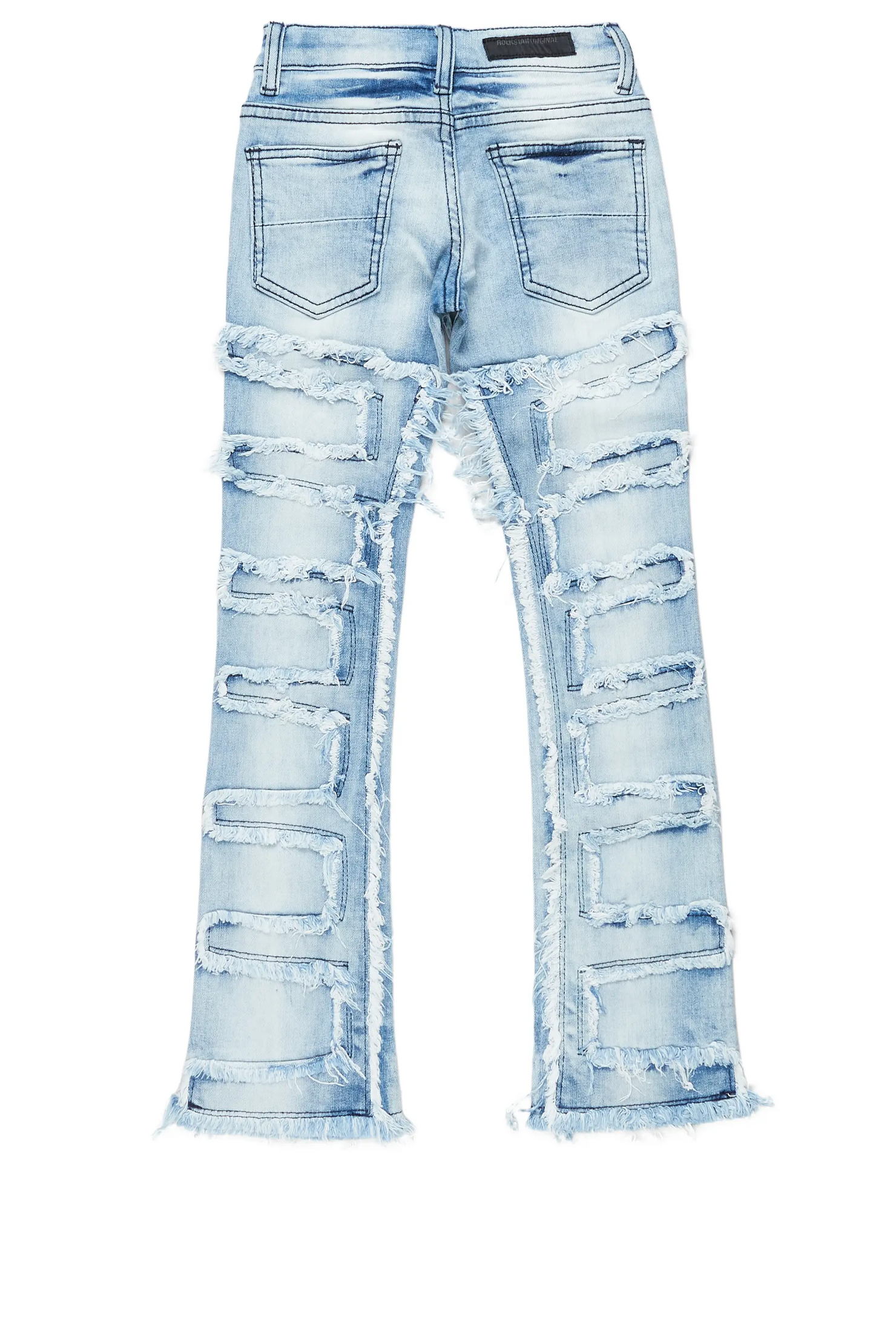 Tall Blue Raw Hem Hallie Disco Super Skinny Jeans