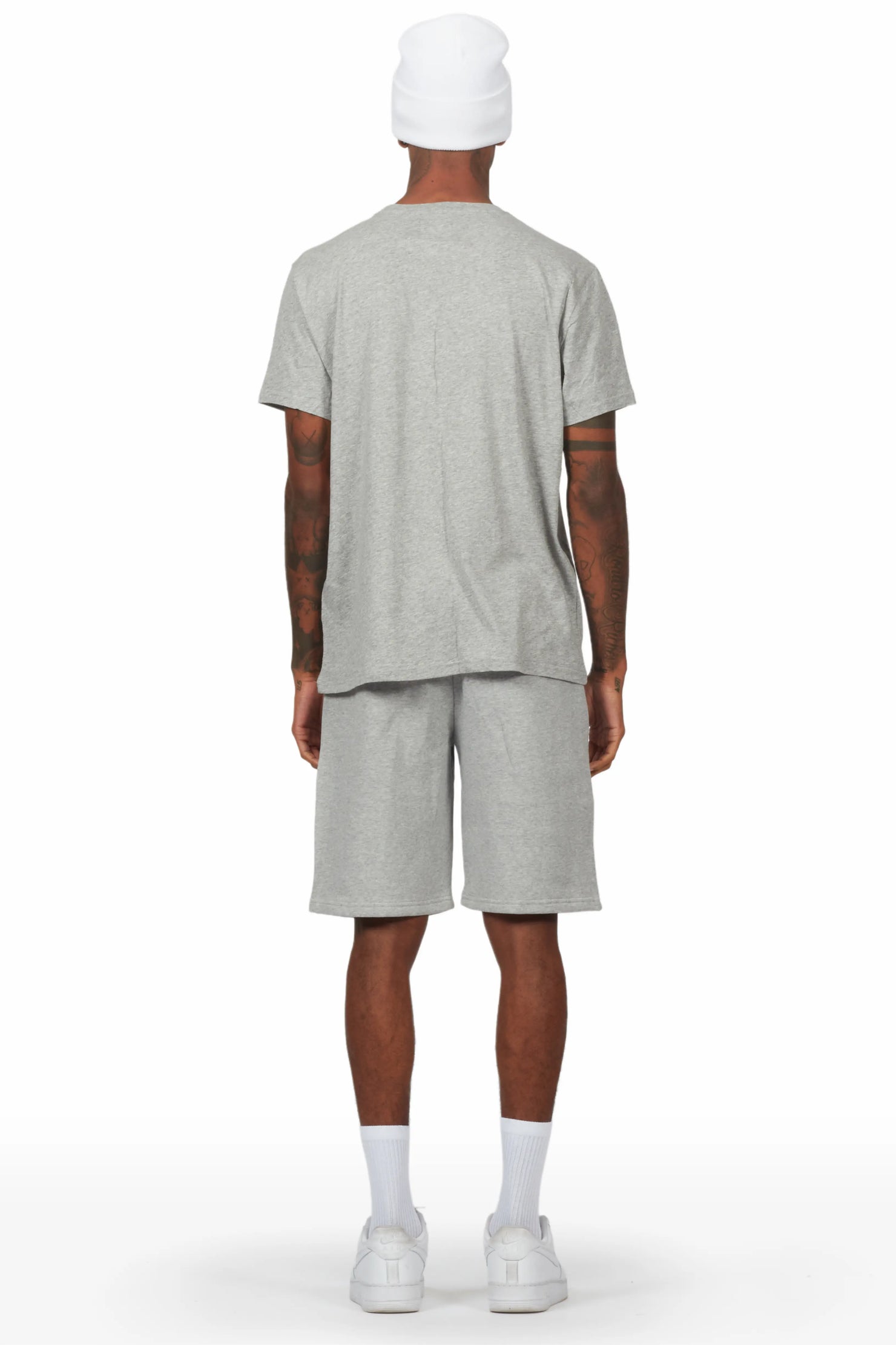 Dexx Grey T-Shirt Short Set