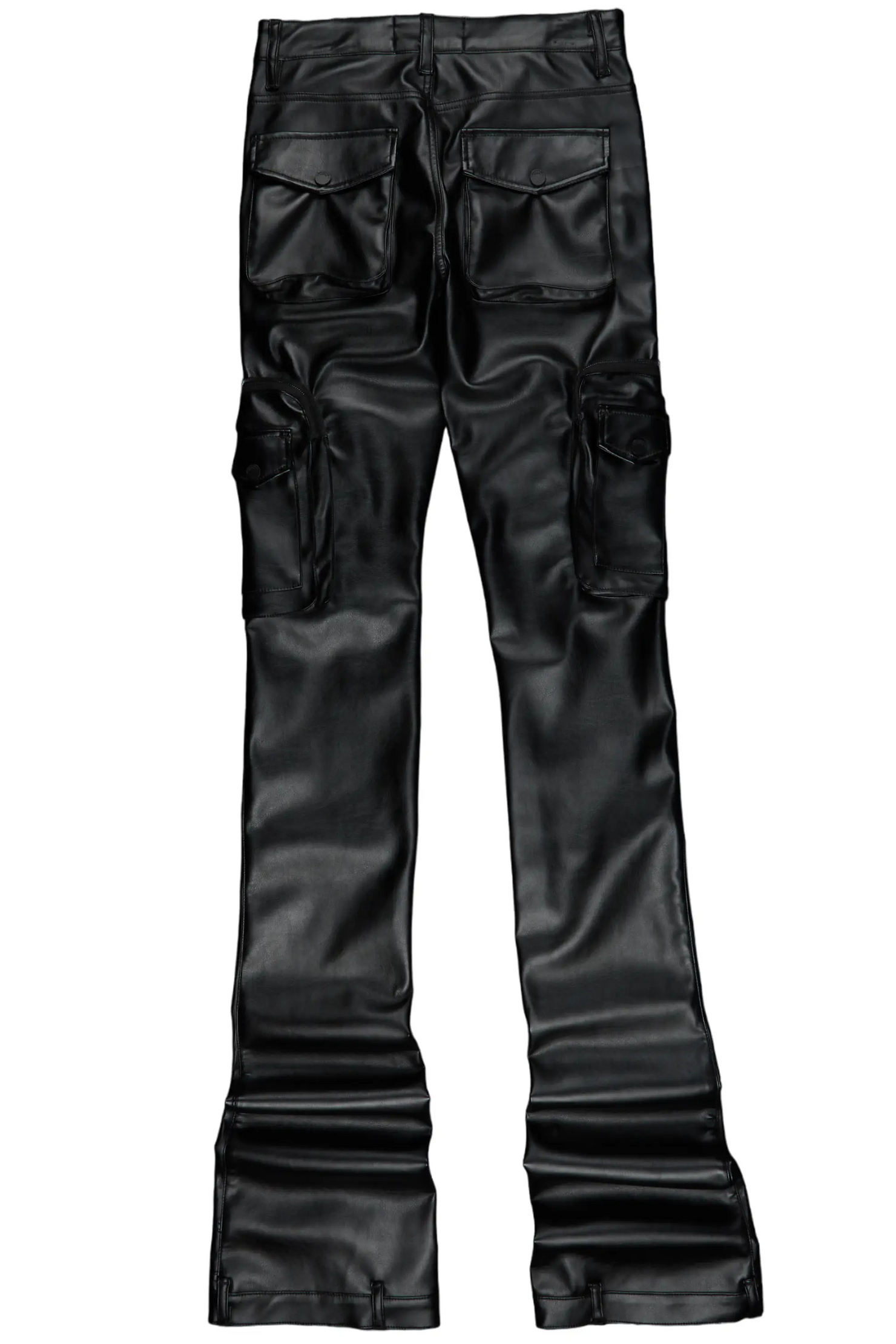 Mens Jean style Pants shown in Black Metallic (Faux Leather