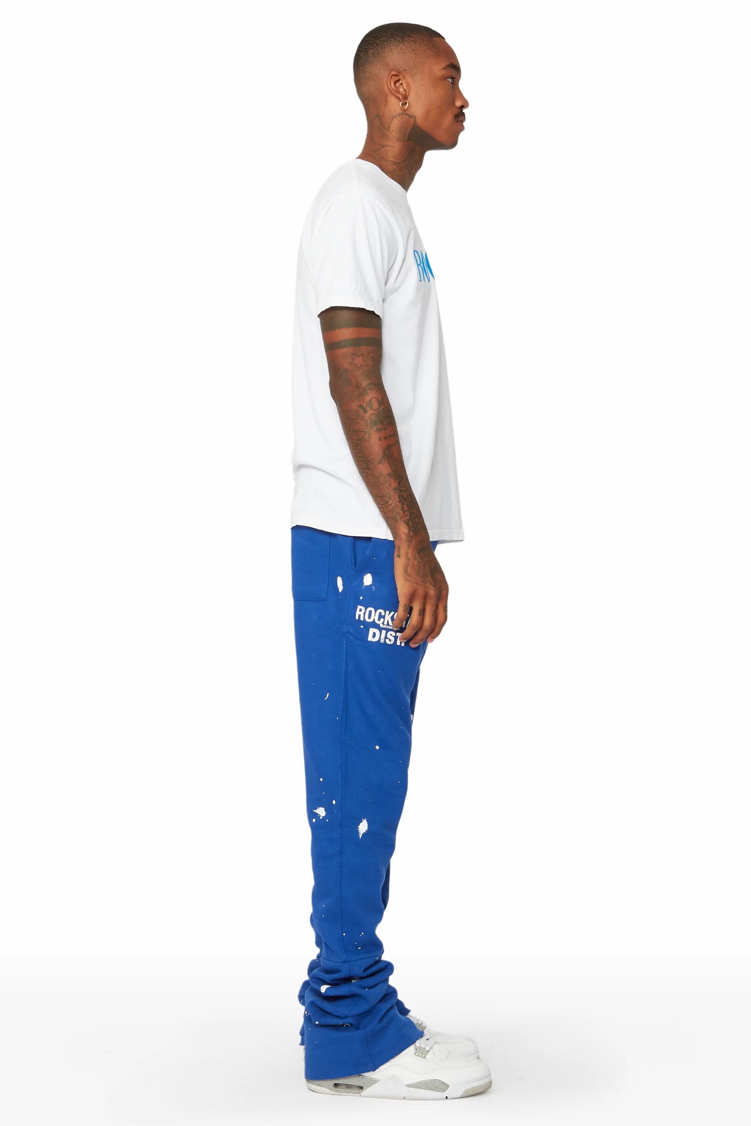 Farlee Royal Blue Super Stacked Flare Pants