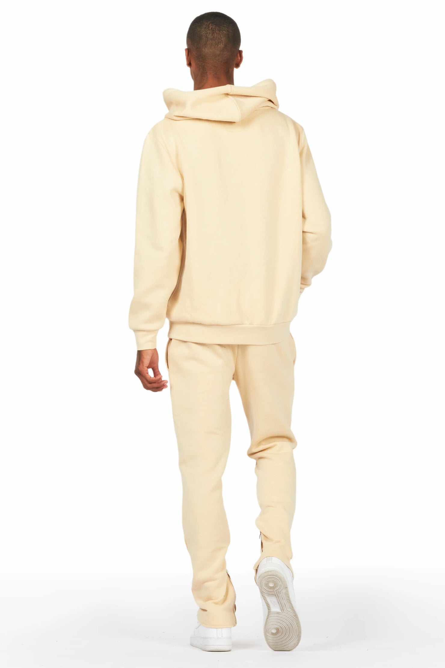 Emory Beige Slim Fit Track Set