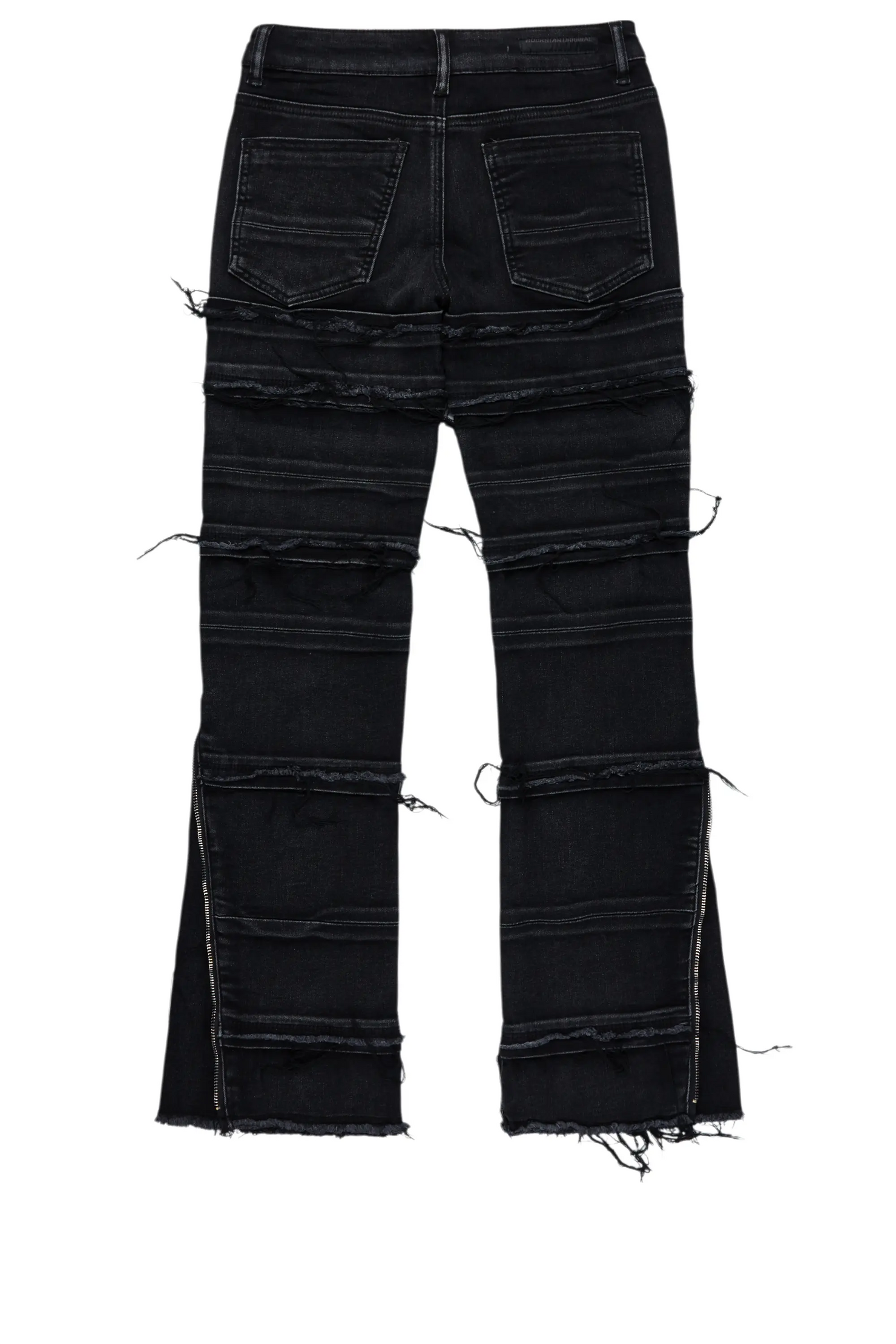 Boys Horado Dark Grey Stacked Flare Jeans