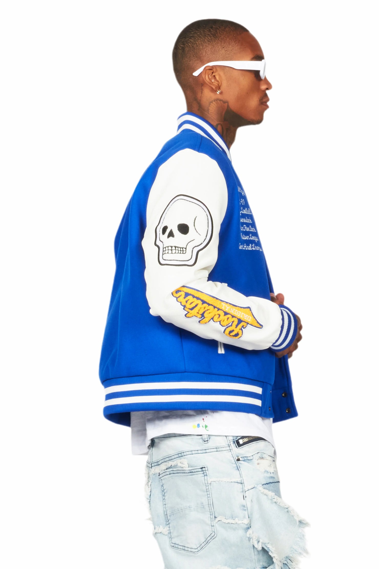 Eisen Royal Blue/White Varsity Jacket