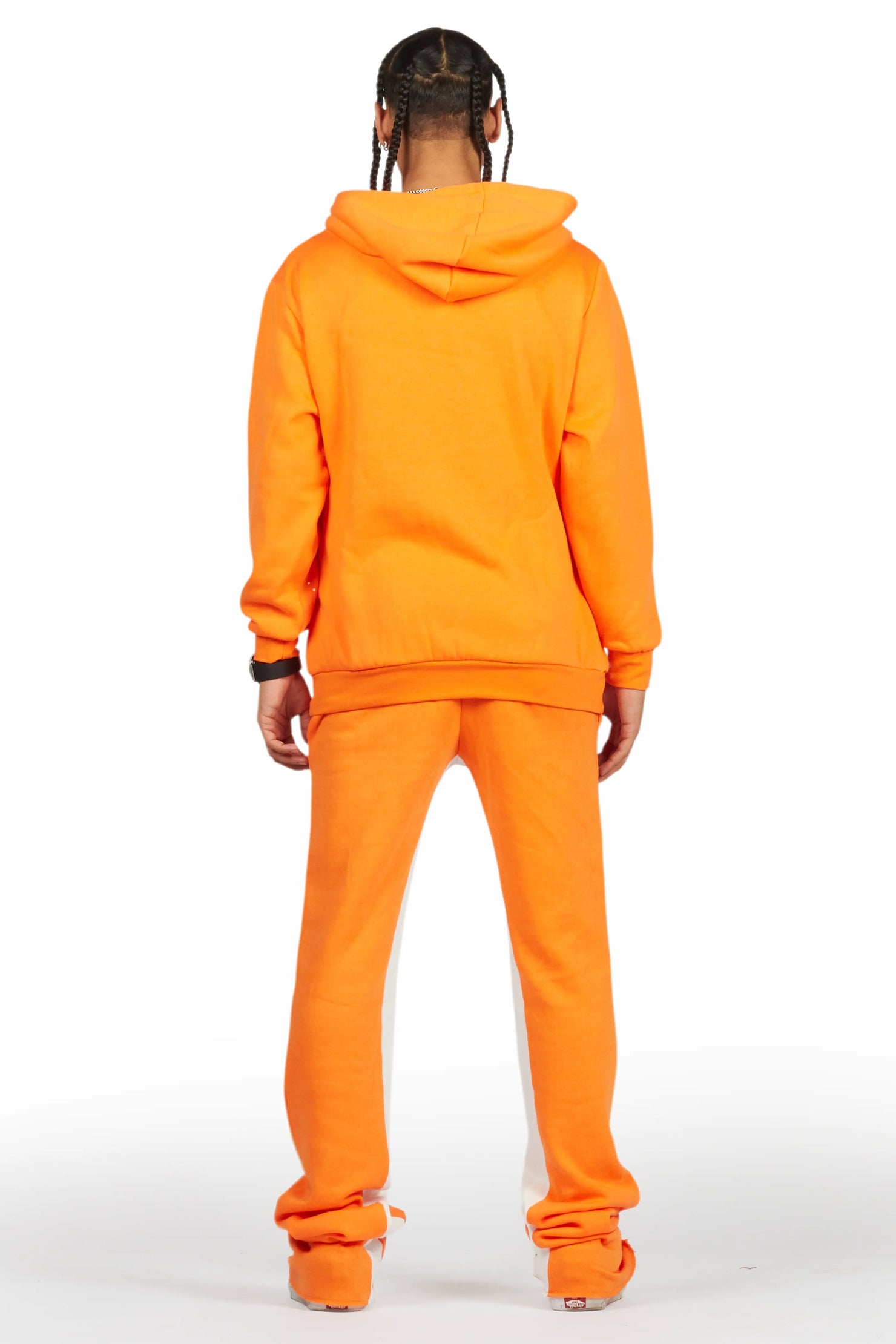 Jaco Orange Hoodie Baggy Fit Pant Track Set