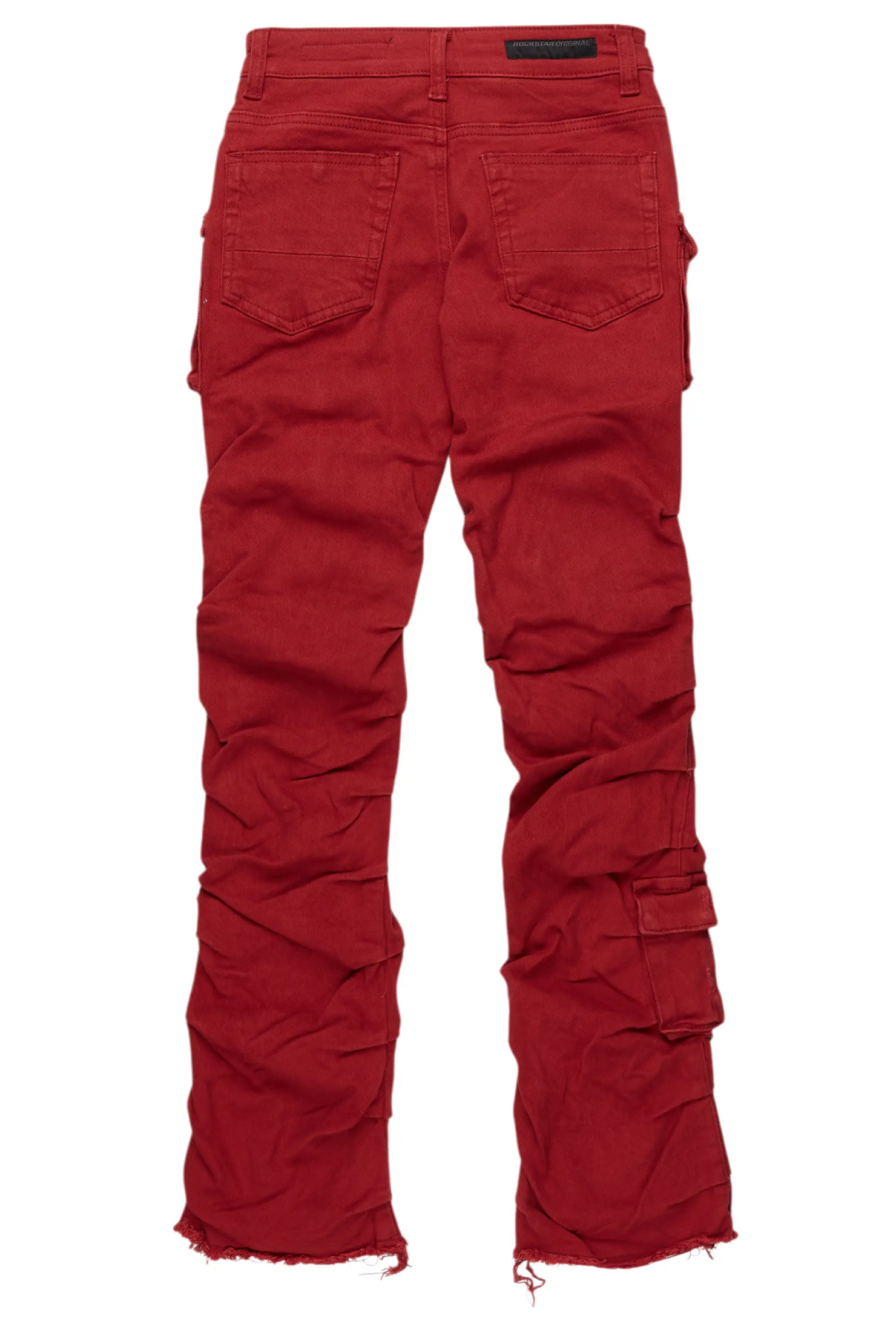 Boys Gentry Red Stacked Flare Jean