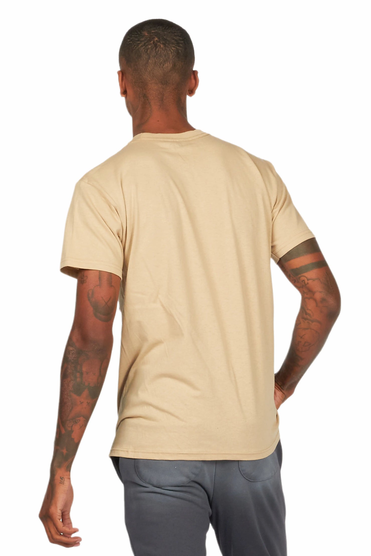 Smitty Beige Graphic T-Shirt