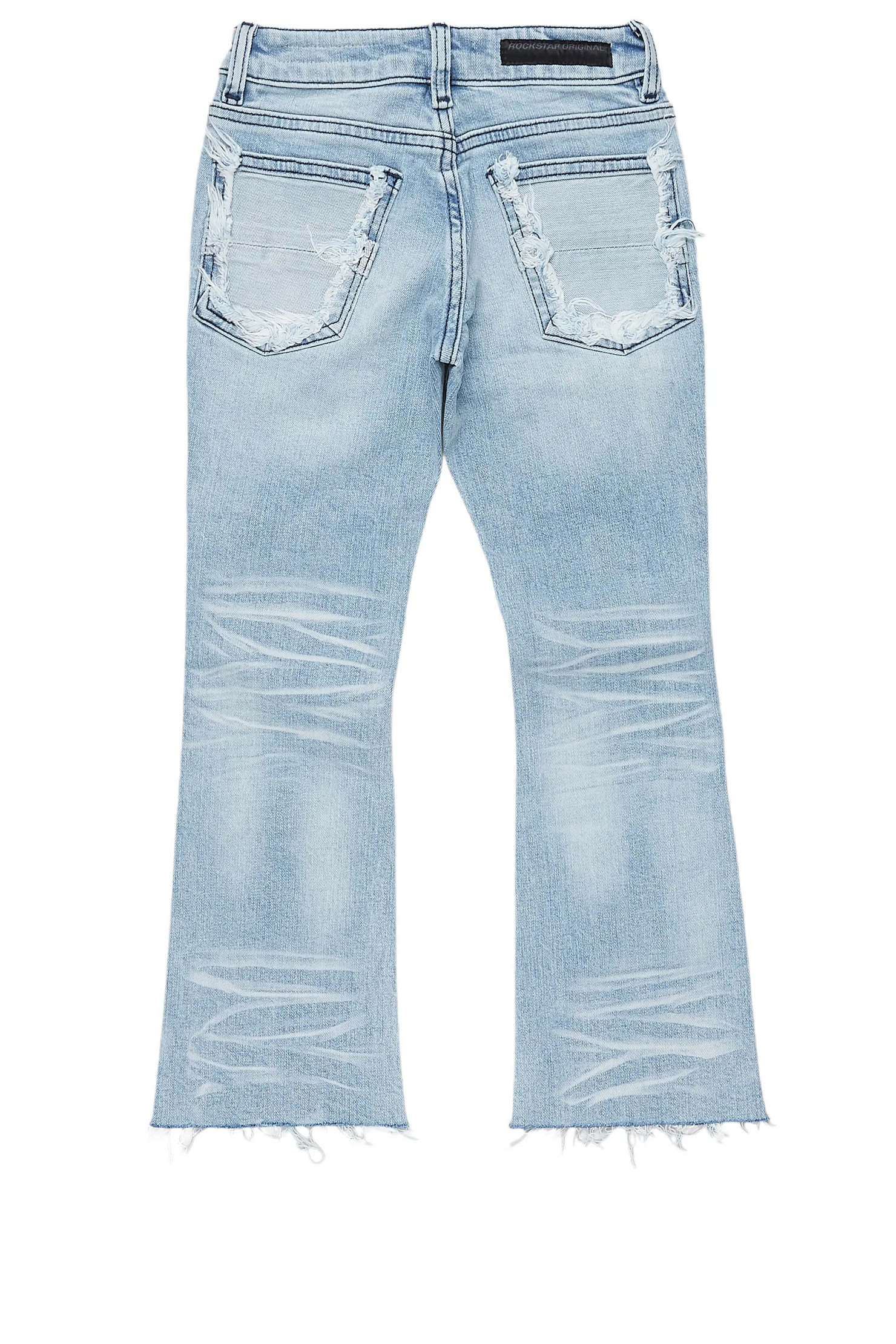 Boys Petrus Blue Stacked Flare Jean