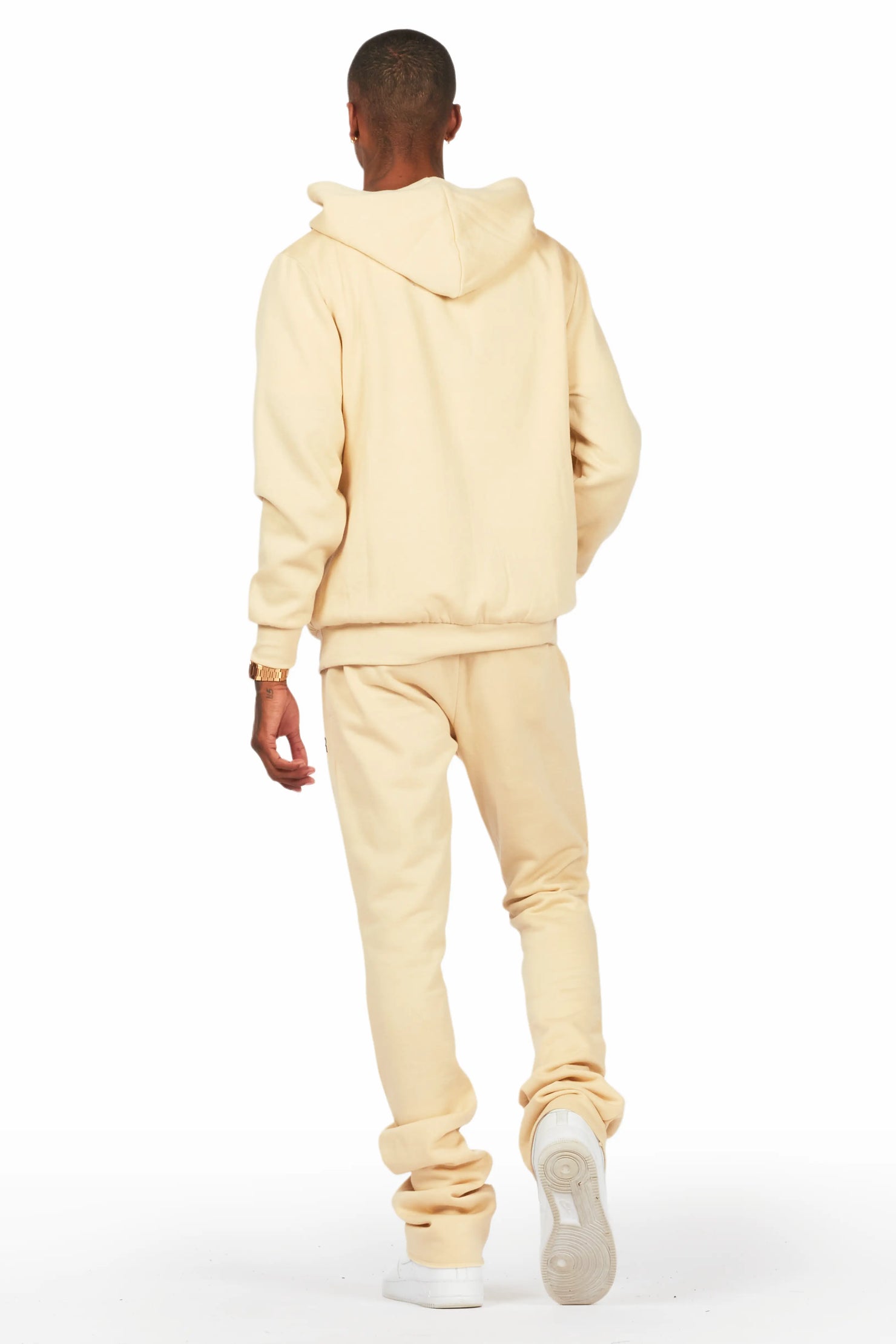 Scottie Beige/Black Hoodie/Stacked Flare Track Set