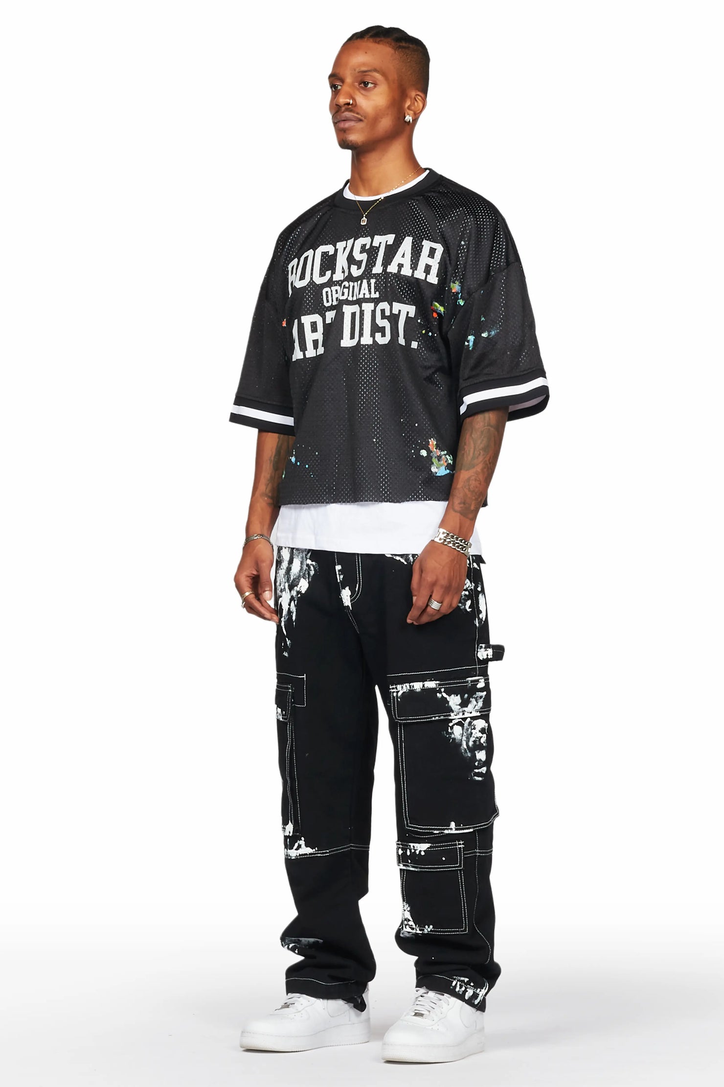 Baha Black Painter Baggy Cargo Jean