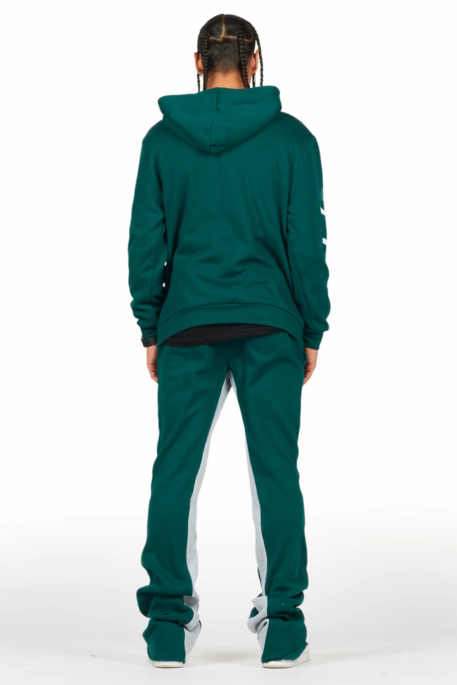 Greil Dark Green Hoodie/Baggy Track Pant Set