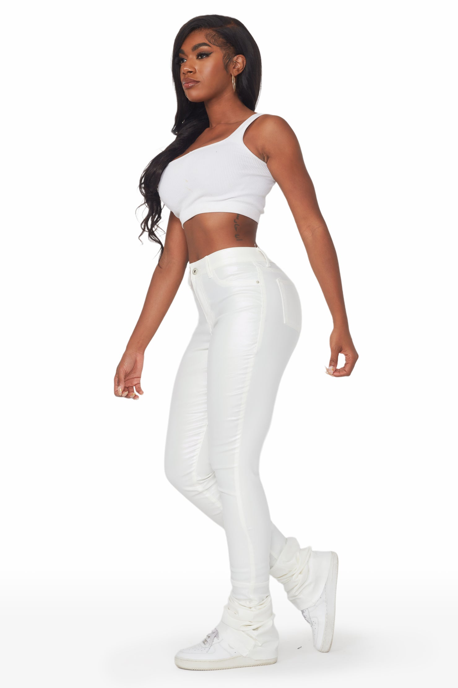white stacked pants – Herperfection