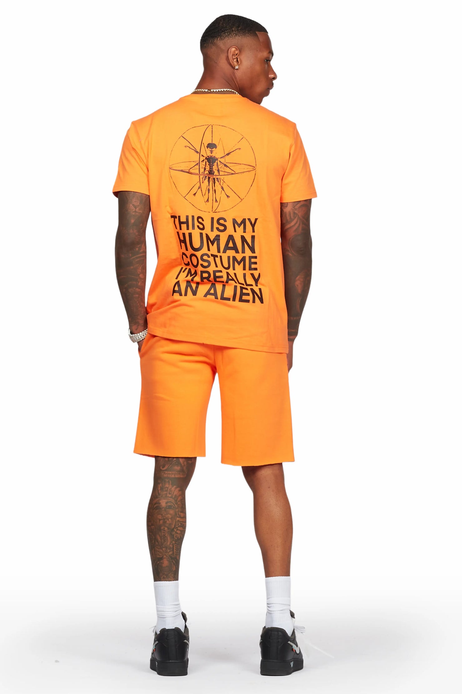 Yarden Orange T-Shirt/Short Set