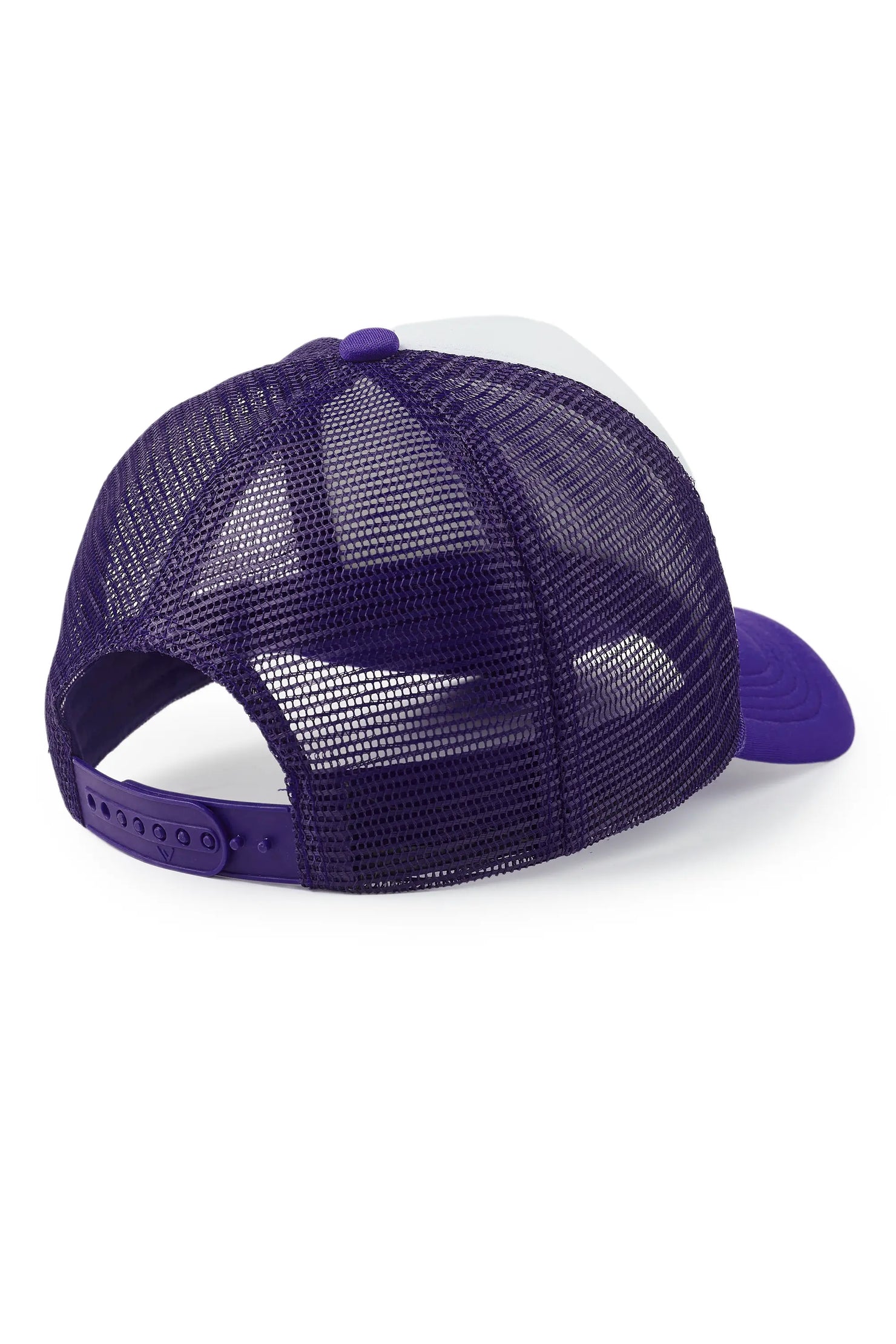 Mikelo White/Purple Trucker Hat