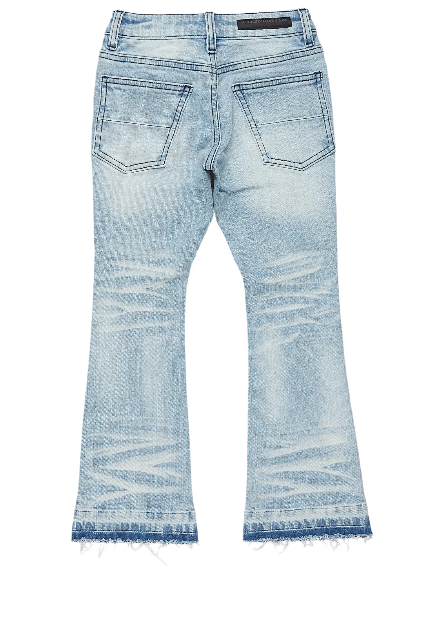 Boys Jaiir Blue Stacked Flare Jean