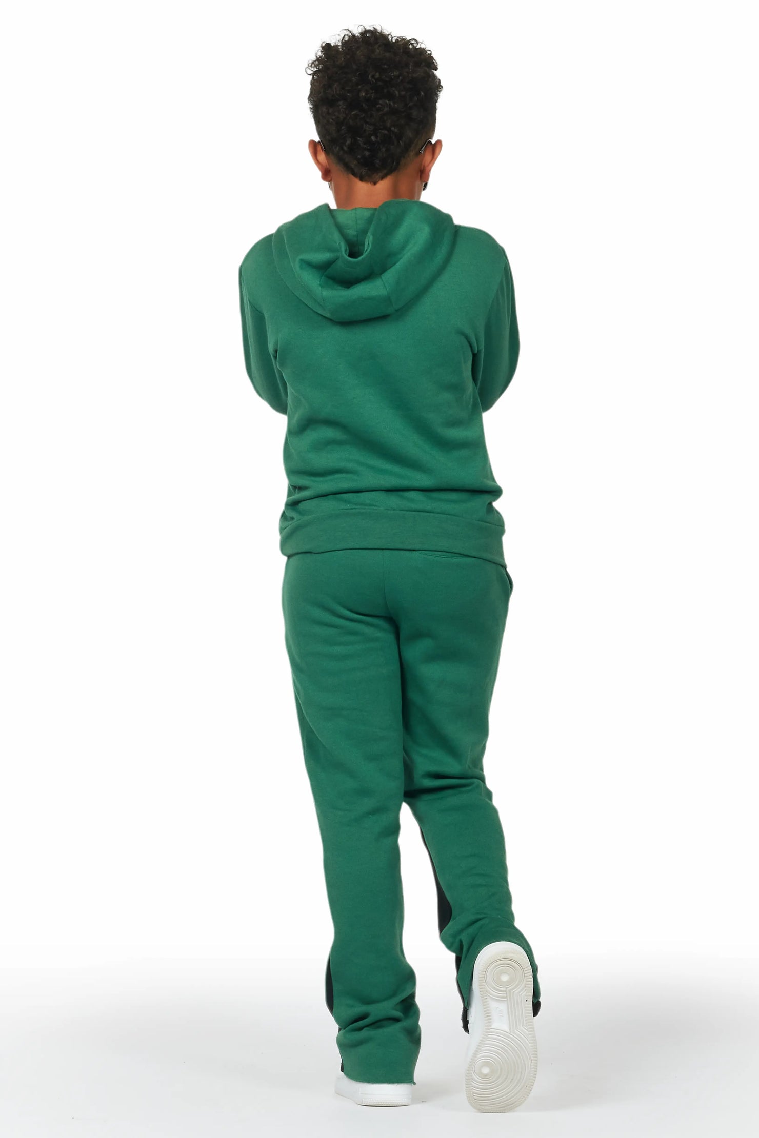 Boys Sarge Green Stacked Pant Set