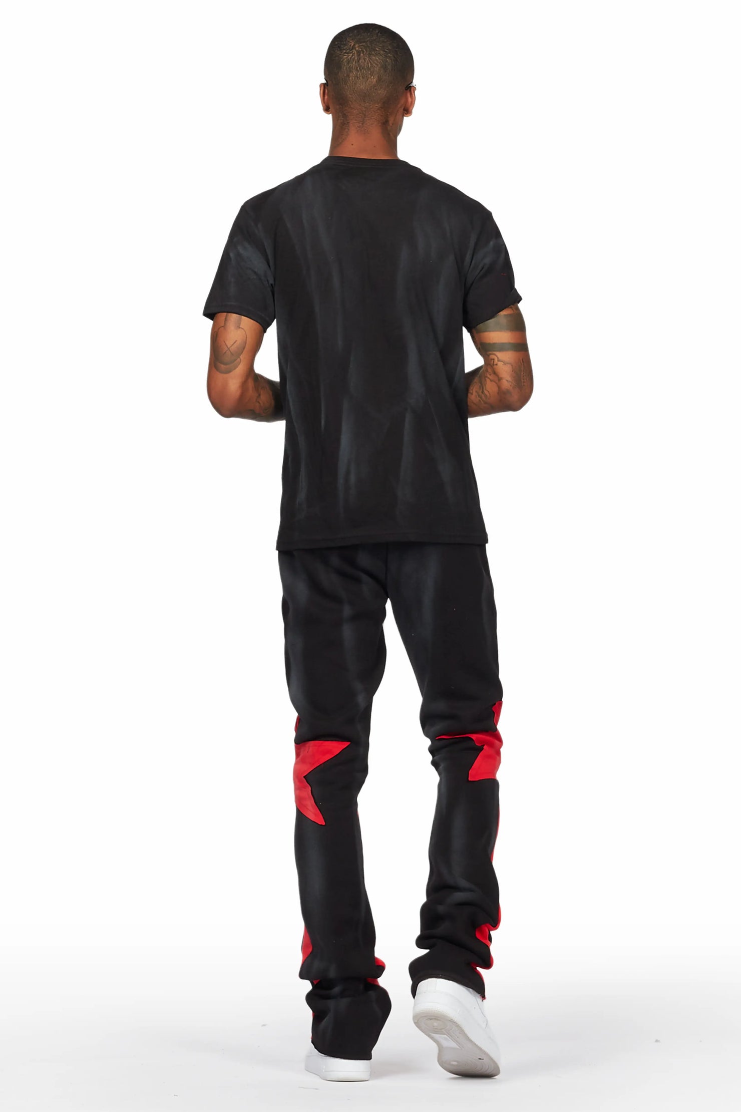 Sarge Black/Red T-Shirt/Stacked Flare Track Set