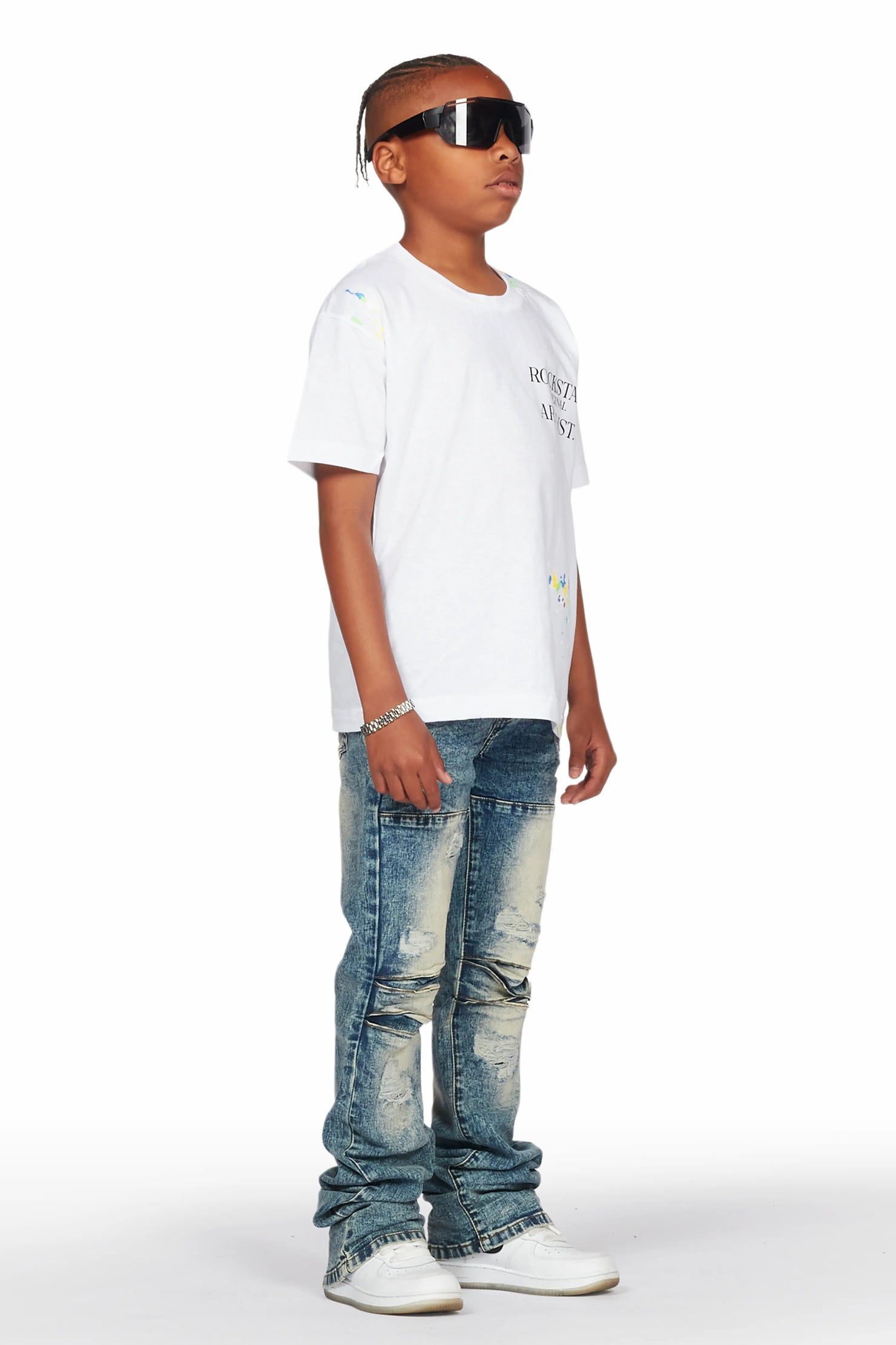 Boys Wald Vintage Stacked Flare Jean