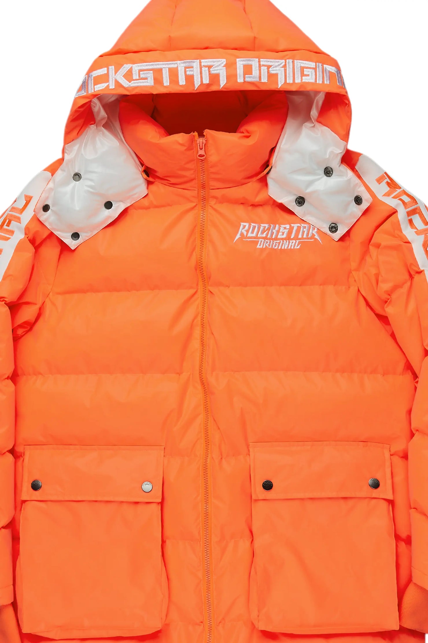 Nikita 2.0 Reflective Orange Puffer Jacket