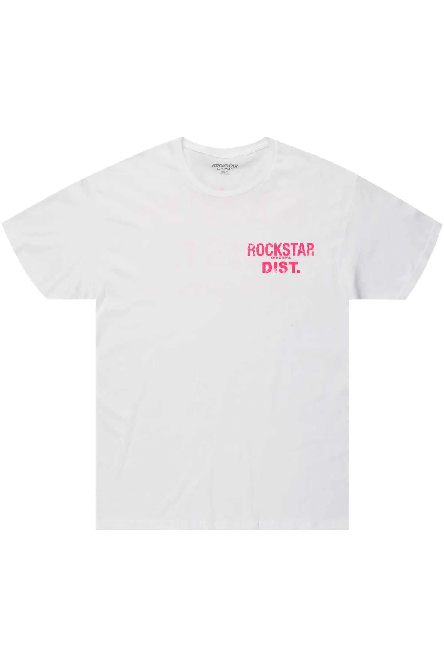 Dalasia White/Pink Oversized Tee