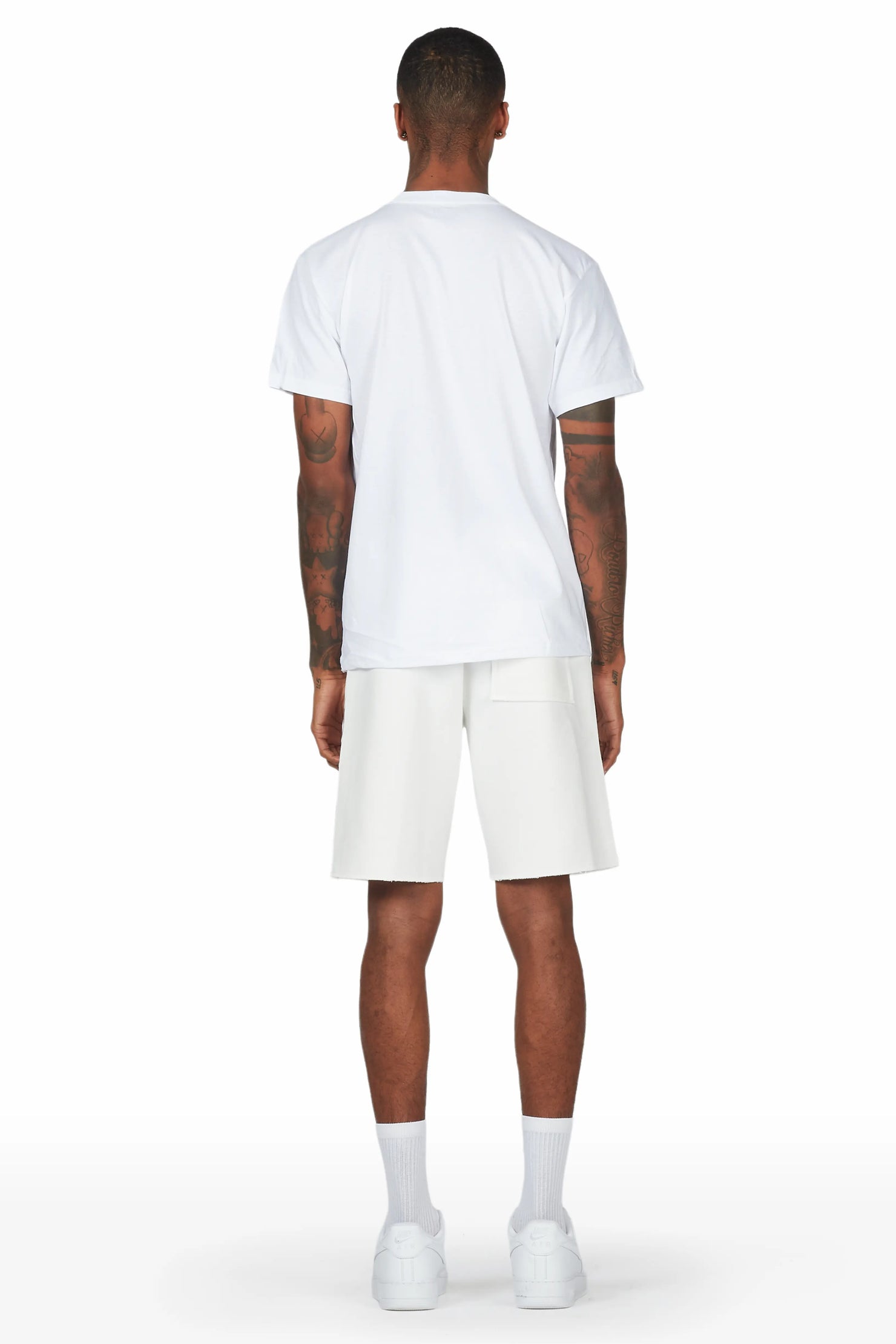 Fume White T-Shirt Short Set