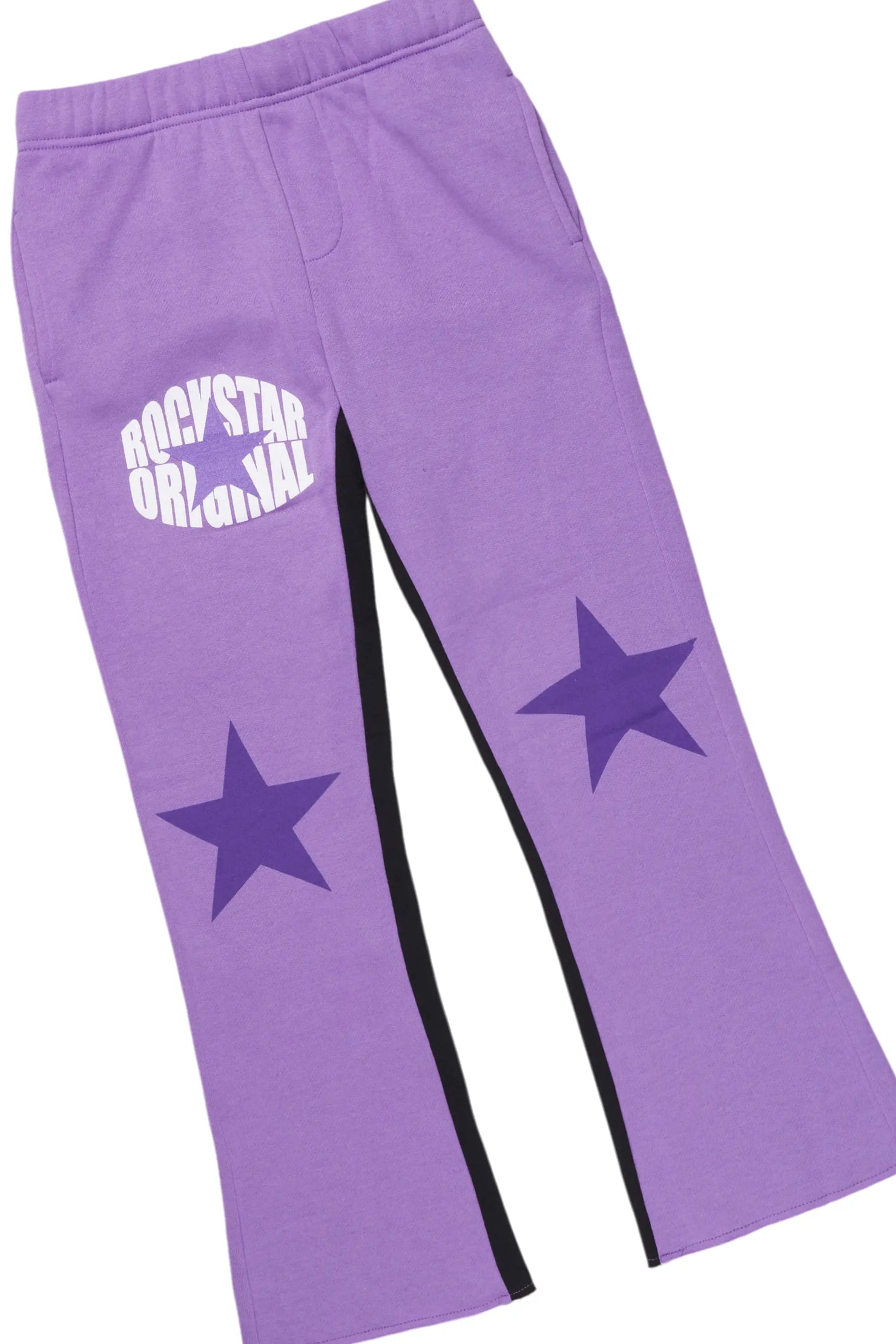 Boys Lucio Purple Baggy Fit Pant Set