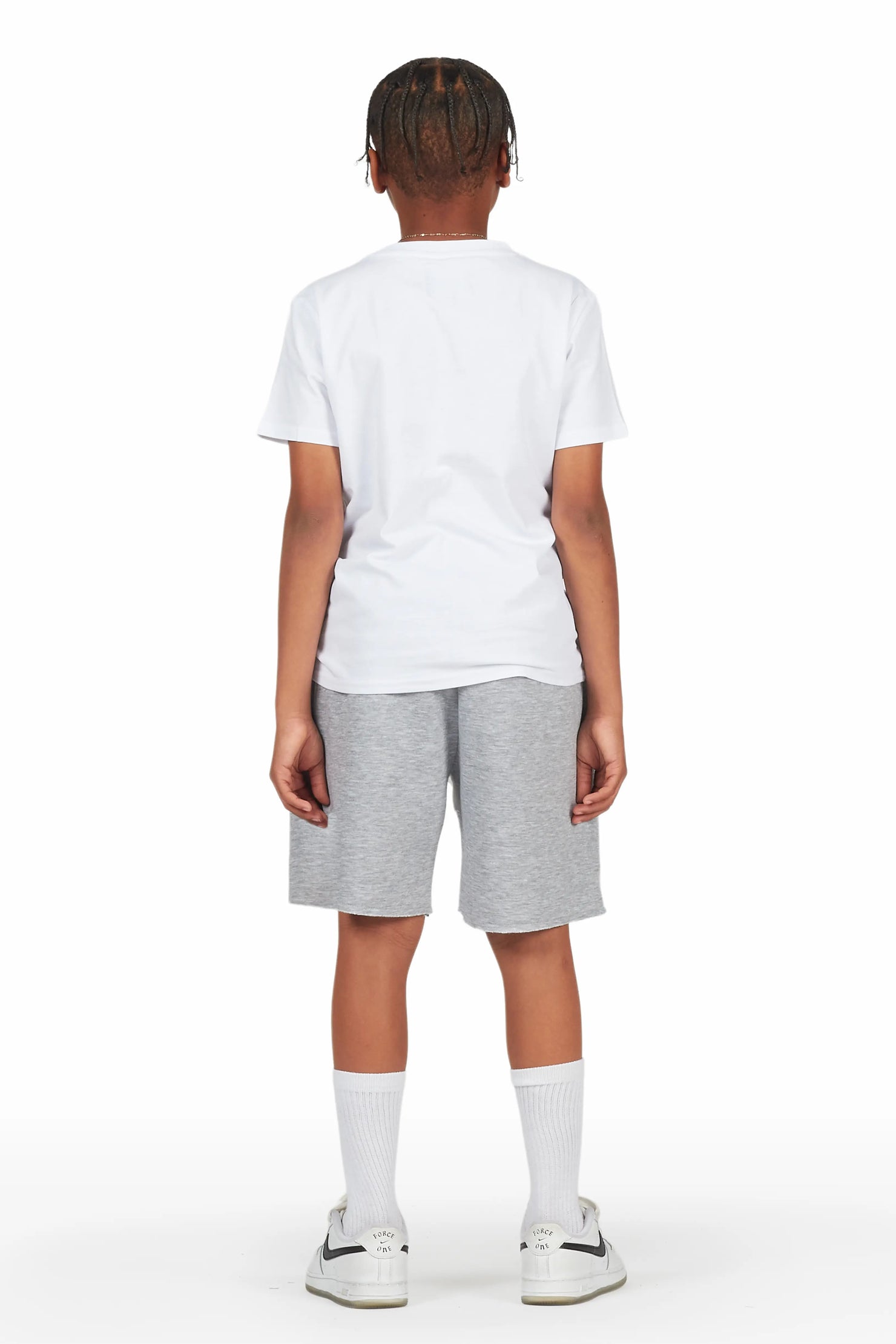 Boys Sana White Short Set