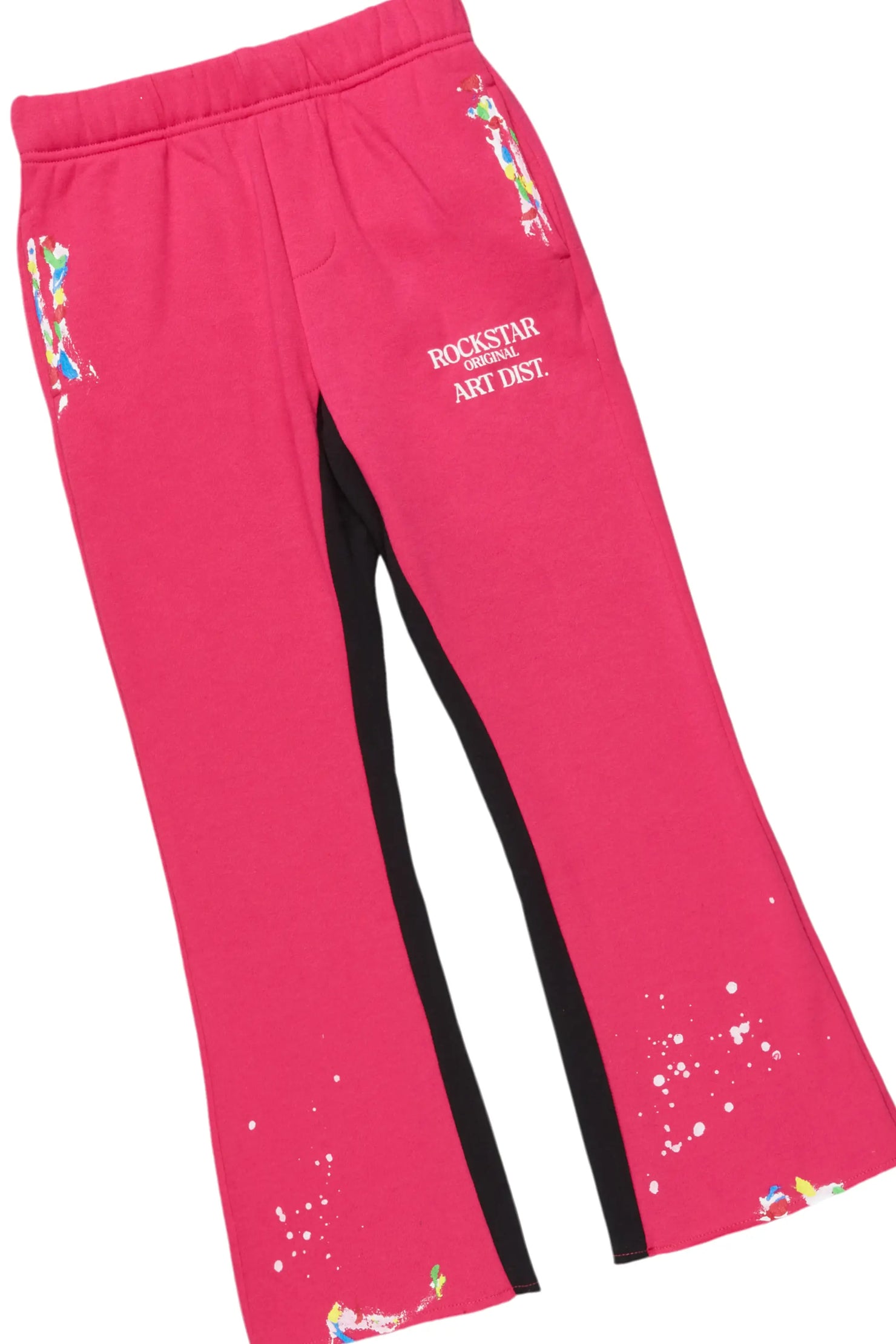 Girls Artie Fuchsia Baggy Fit Pant Set