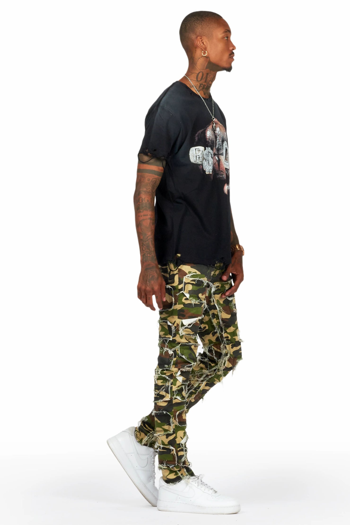 Shake Faded Camo Slim Fit Jean