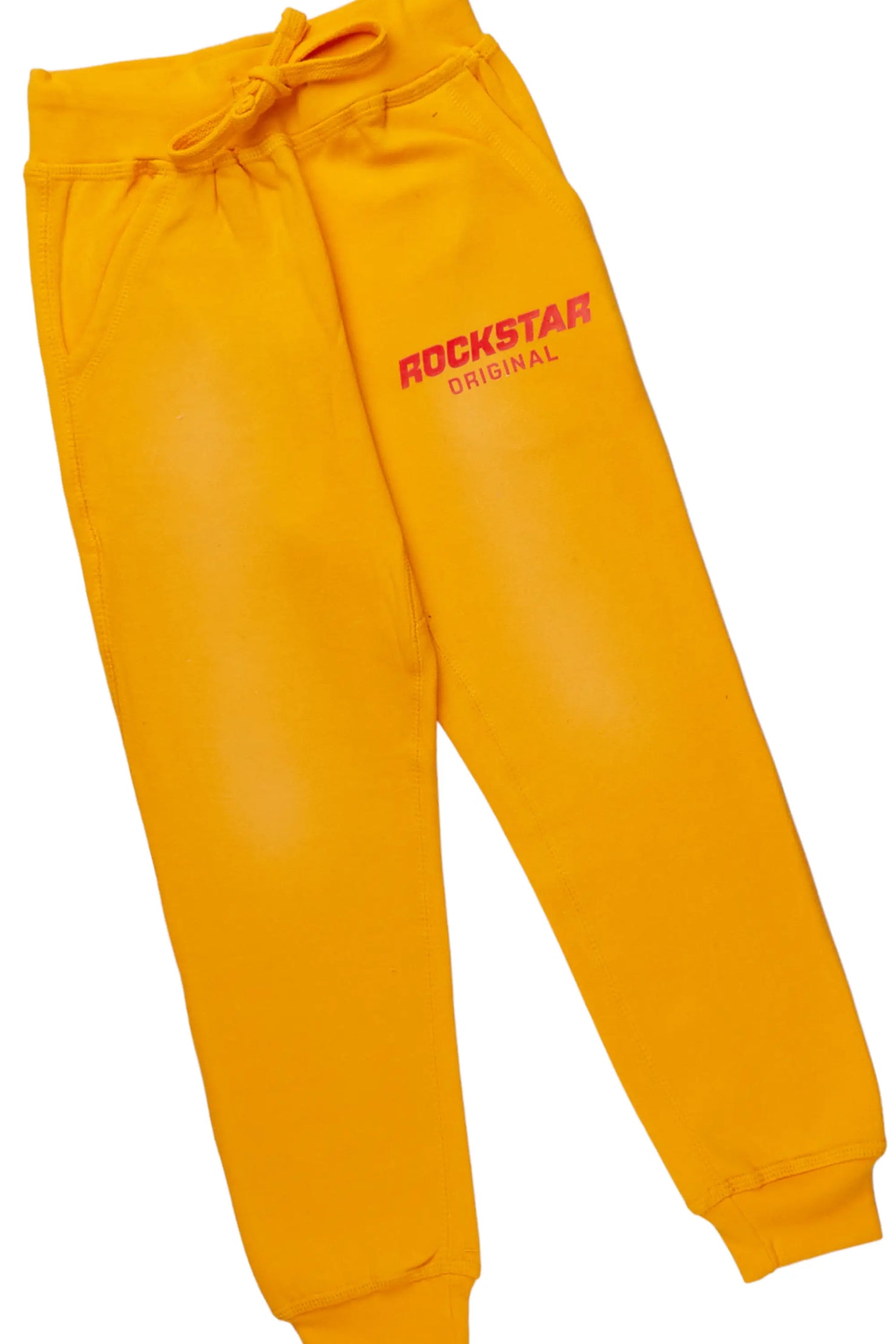 Boys Trap Yellow Hoodie Track Pant Set