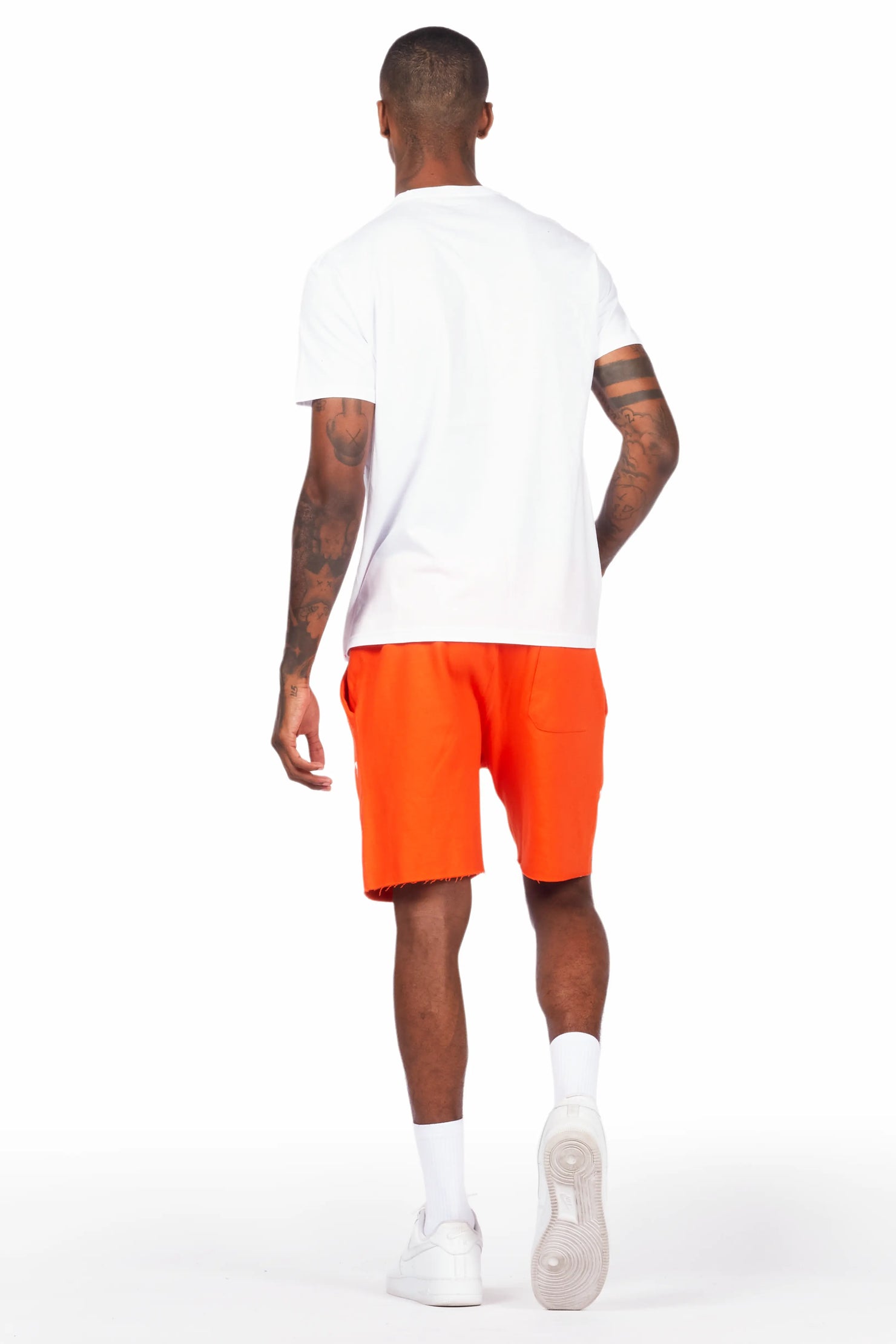 Scottie White/Orange Short Set