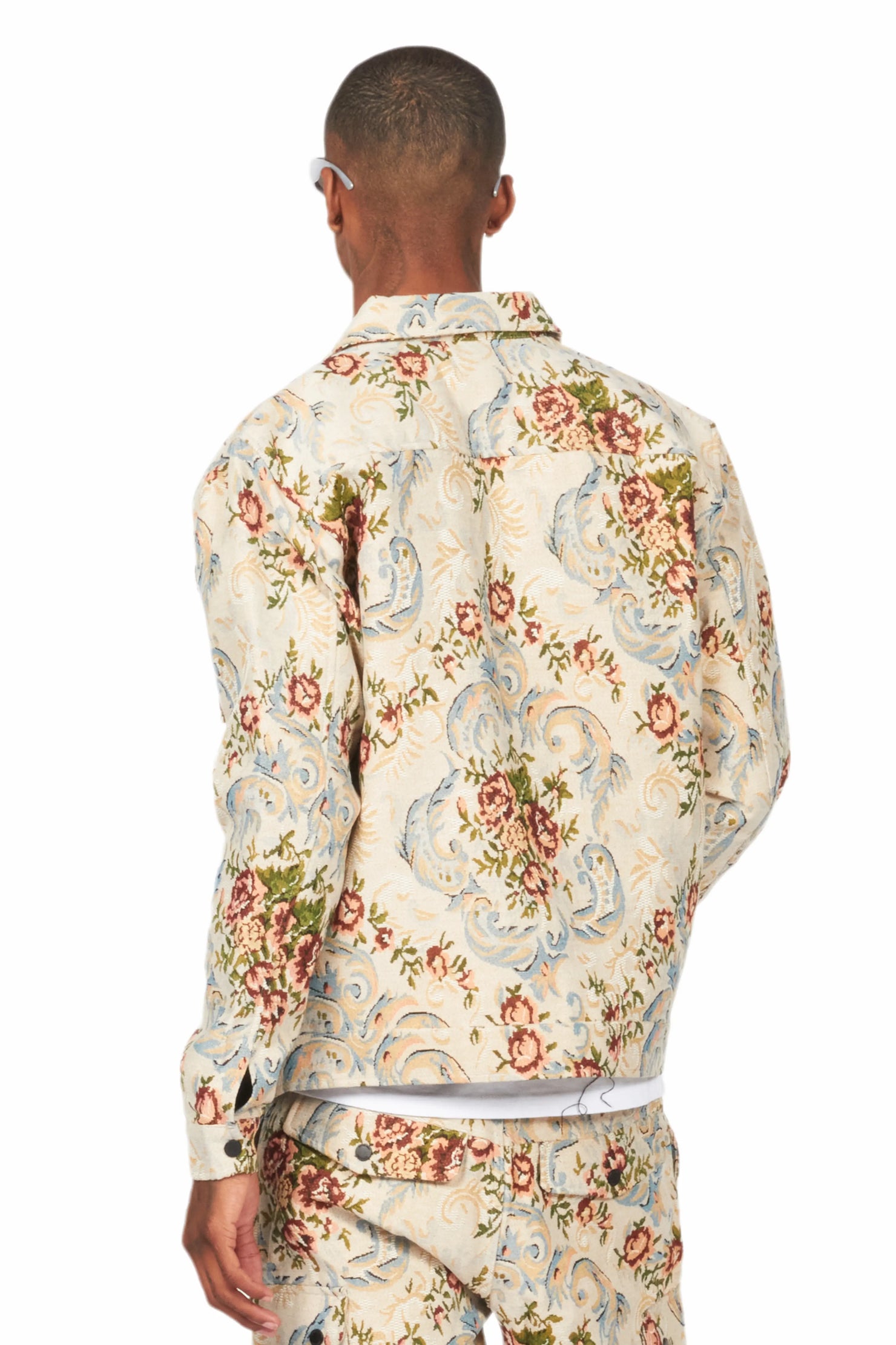 Kader Beige Multi Tapestry Jacket