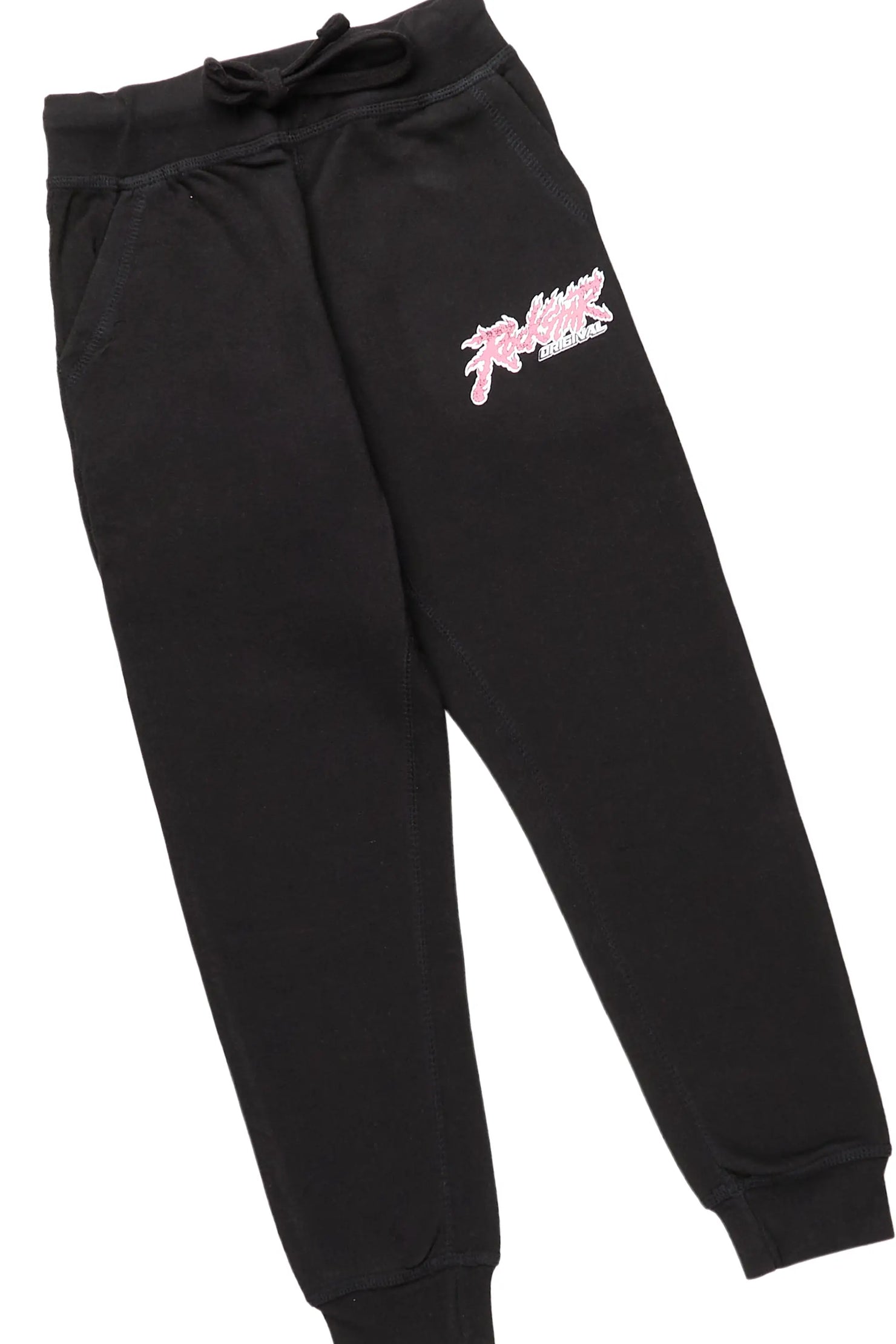 Boys Ernesto Black Hoodie Track Pant Set