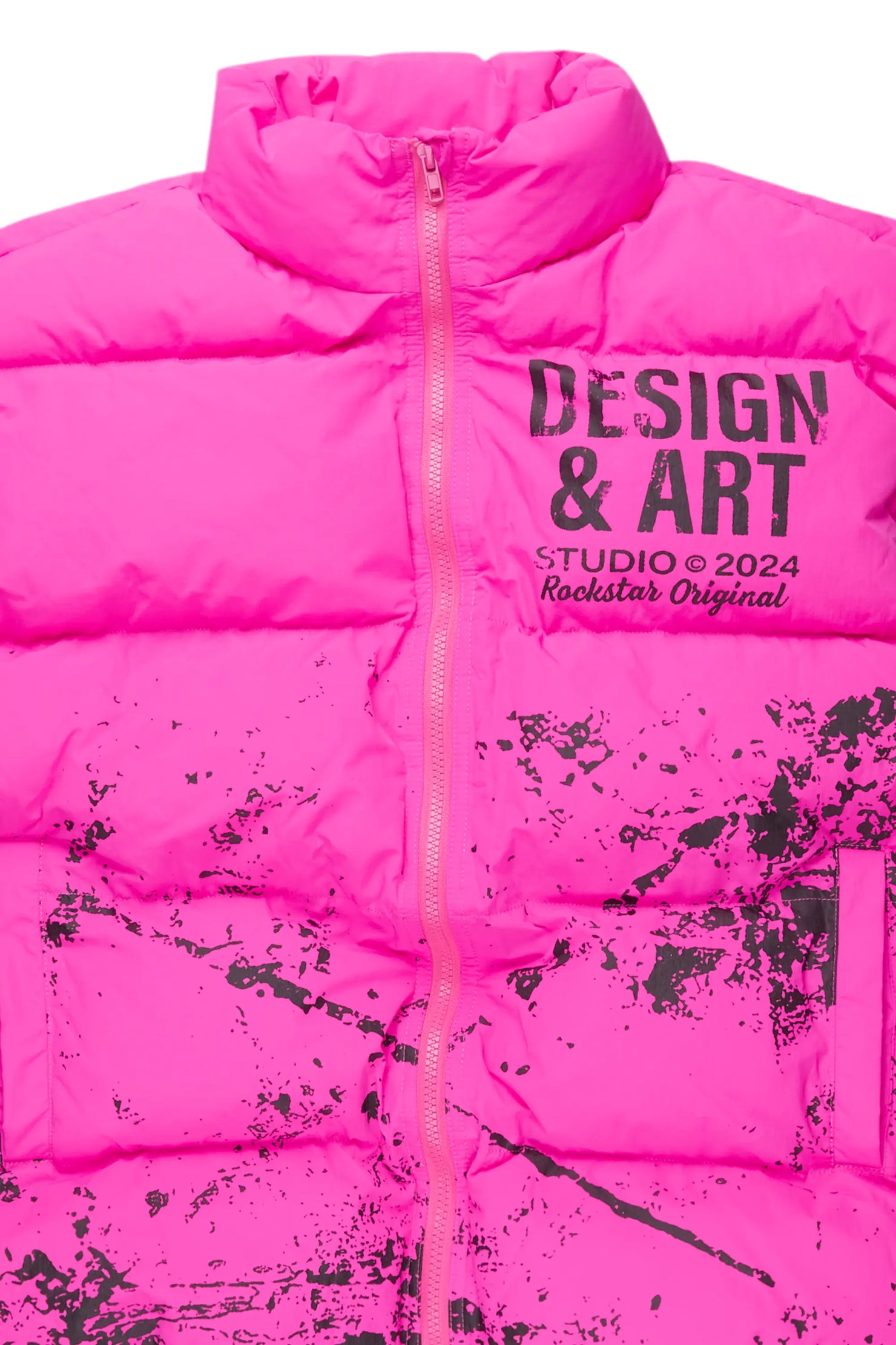 Lamanda Hot Pink Puffer Vest