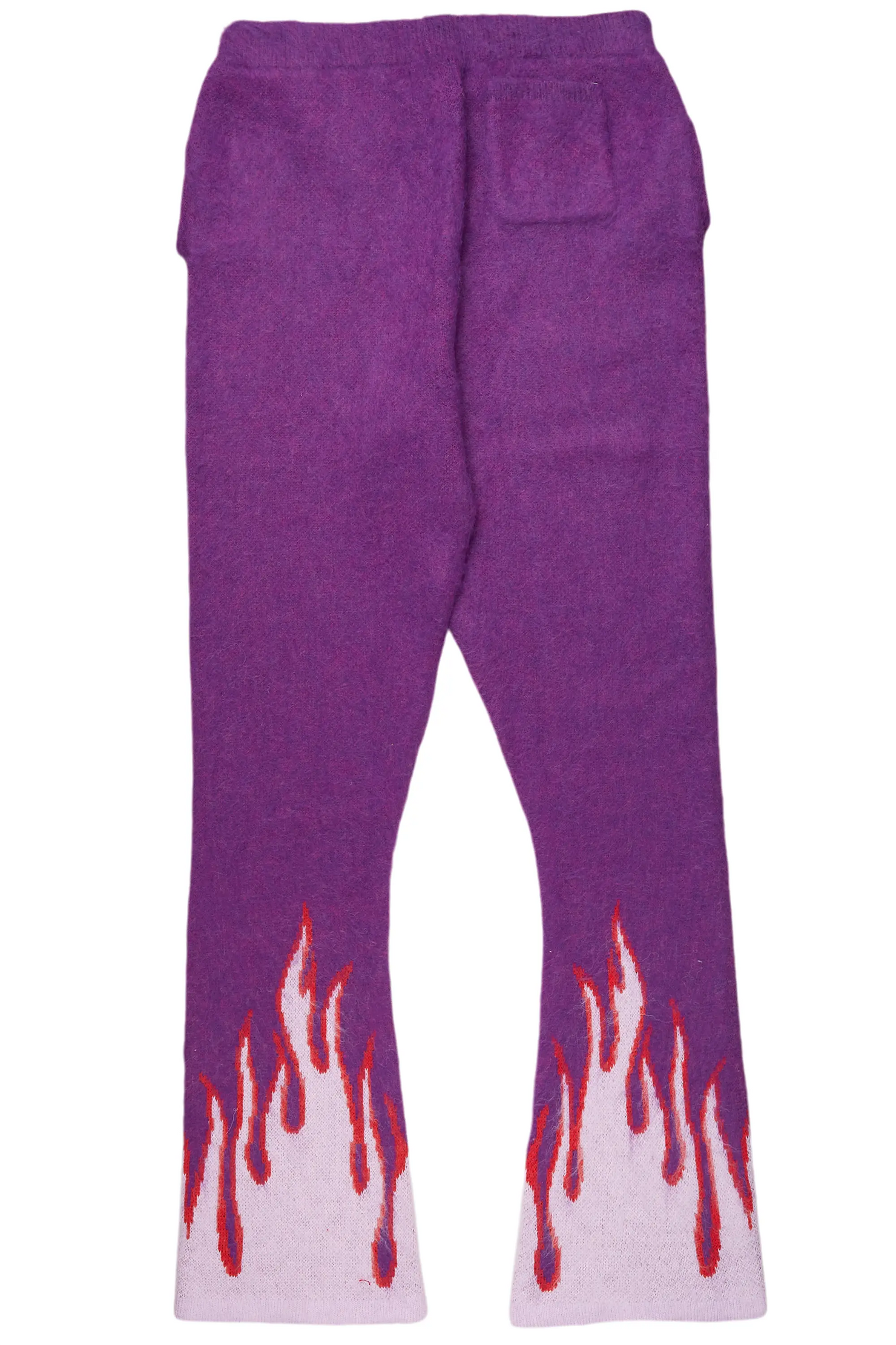 Girls Helga Purple/Pink Graphic Stacked Flare Mohair Track Pant