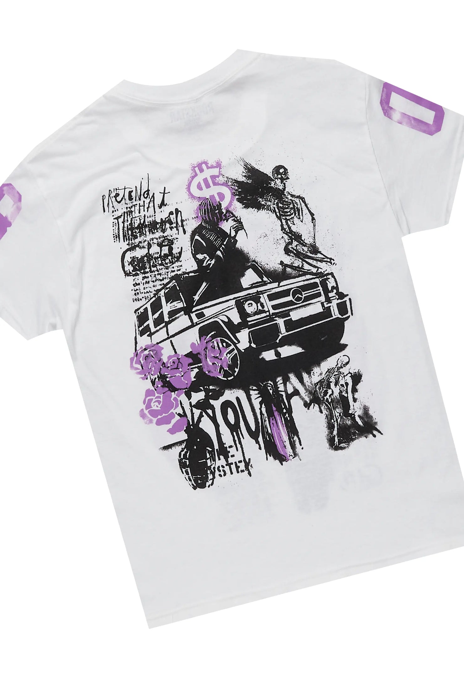 Boys Nova Purple/White T-Shirt Stacked Set