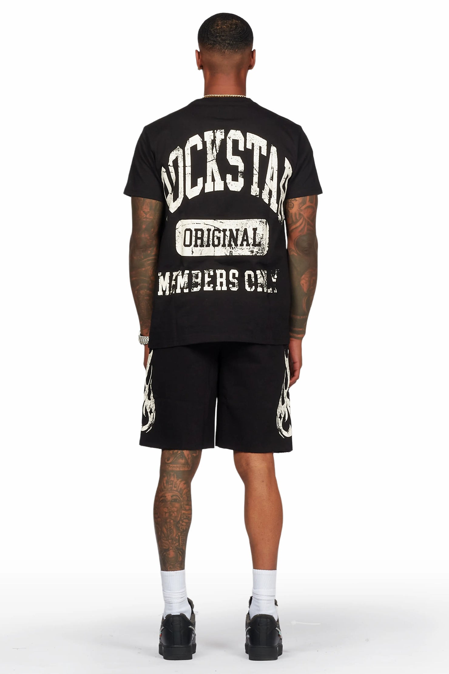 Members Black T-Shirt/Short Set