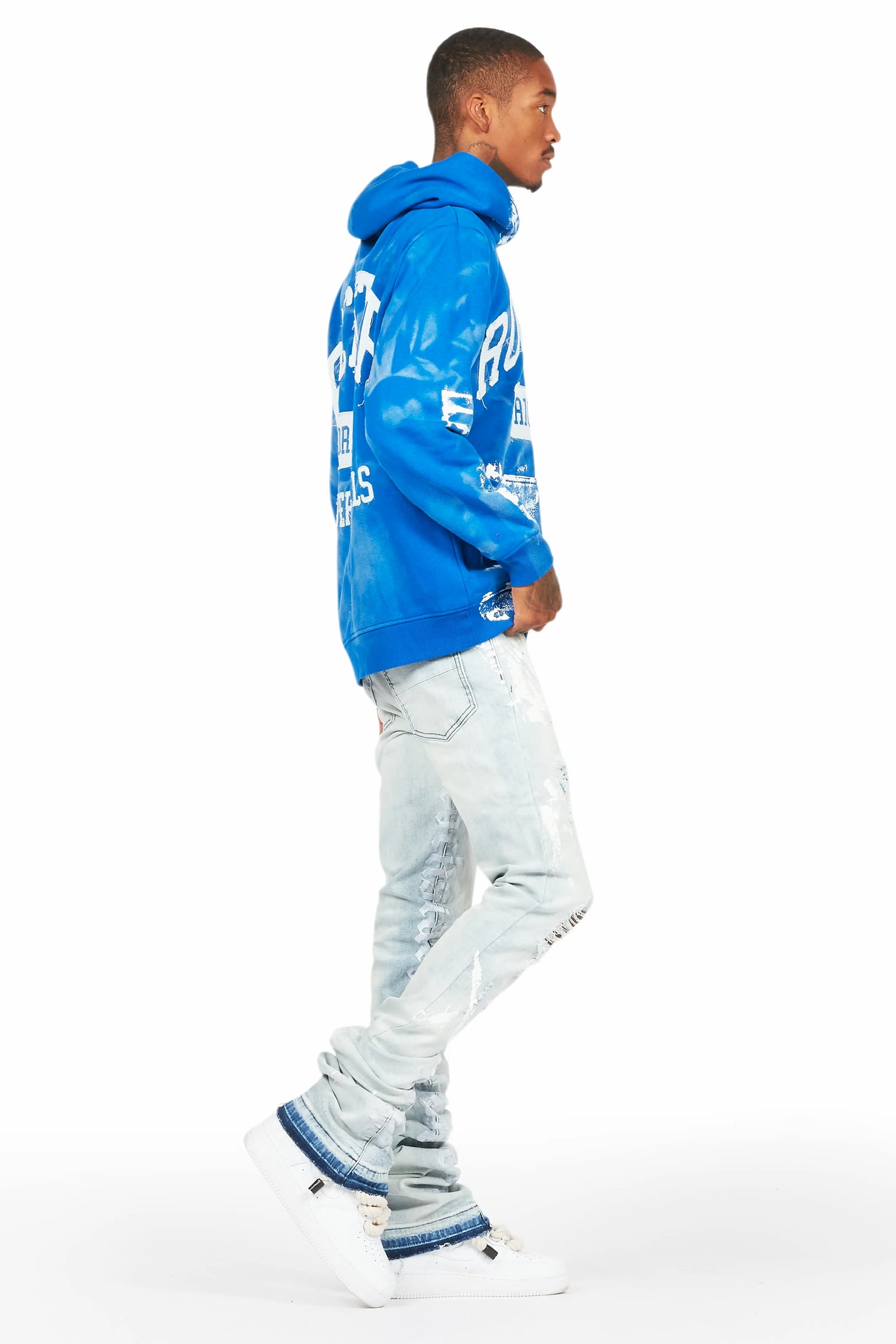 Karlo Royal Hoodie/Super Stacked Flare Jean Bundle