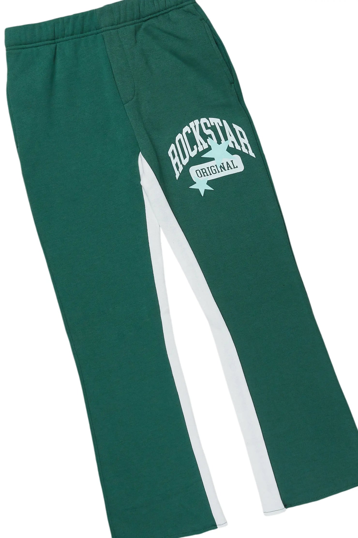 Boys Mallo Green Baggy Fit Pant Set