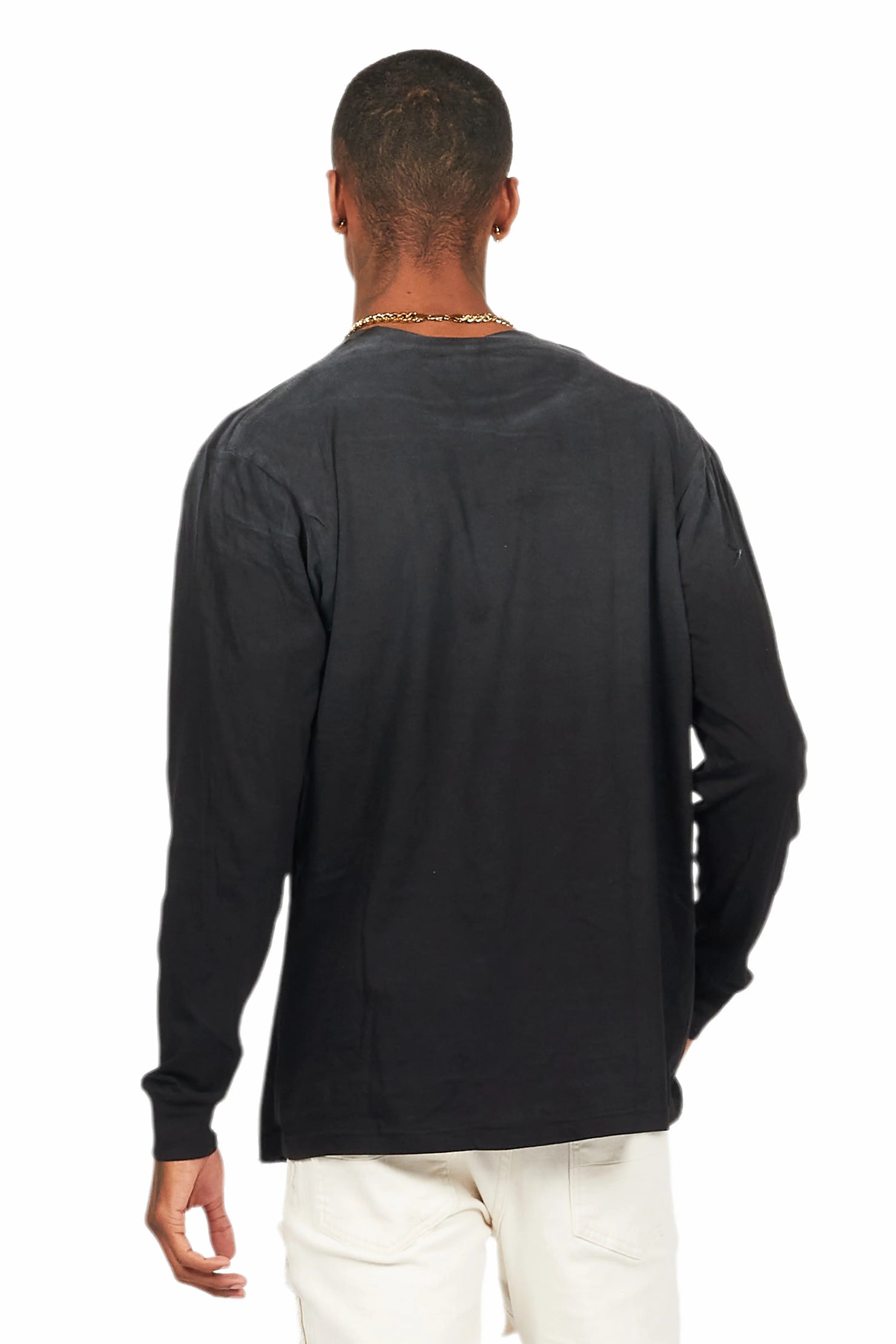 Anby Black Long Sleeve Graphic T-Shirt