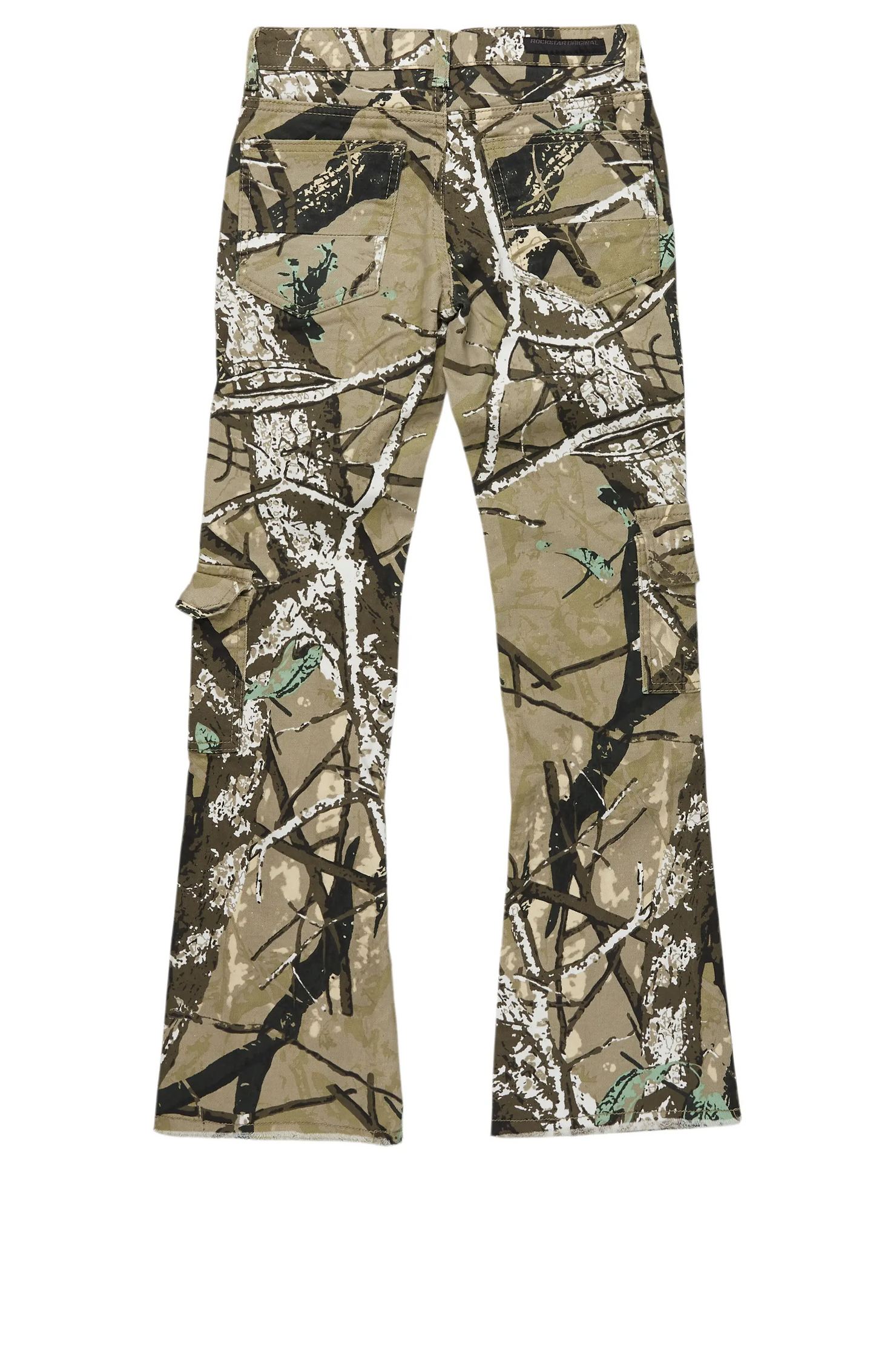 Boys Kade Tree Camo  Stacked Flare Jean