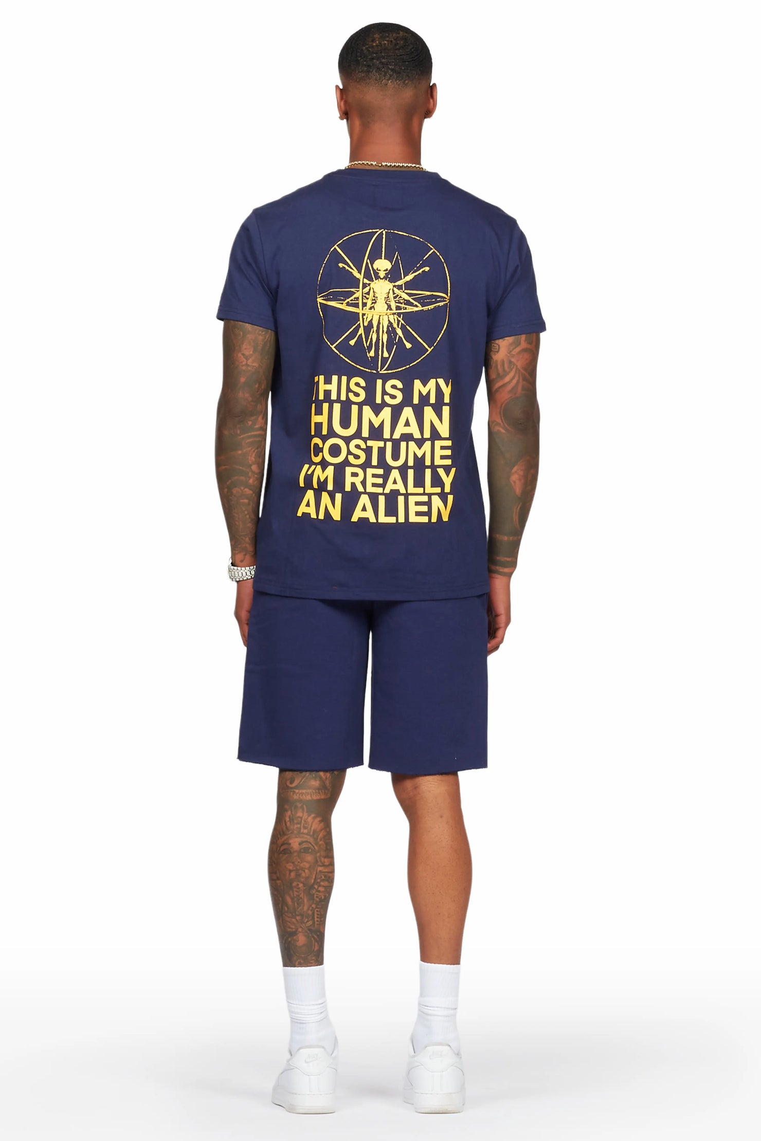 Yarden Navy T-Shirt/Short Set