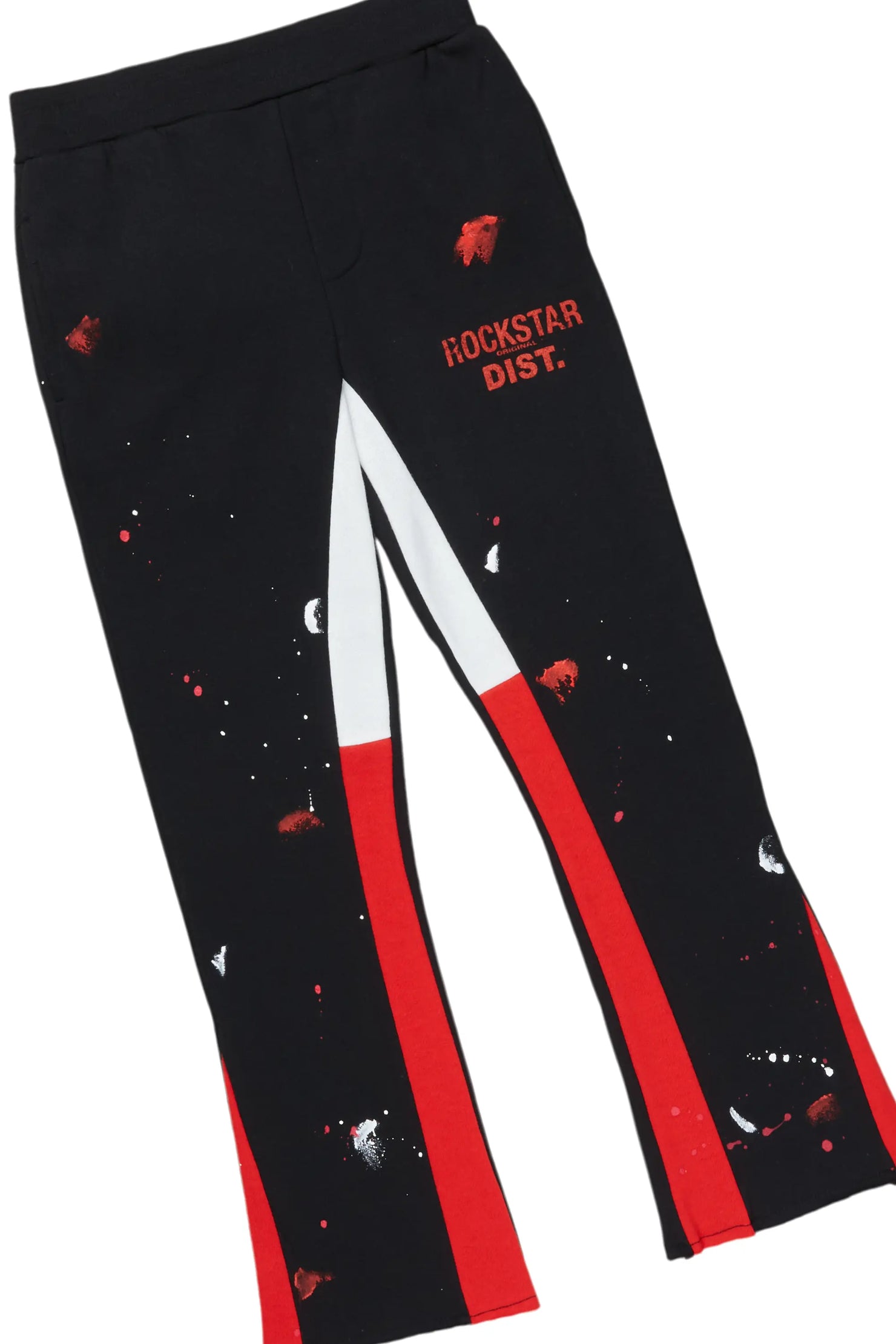 Boys Scottie Black/Red Stacked Flare Track Set