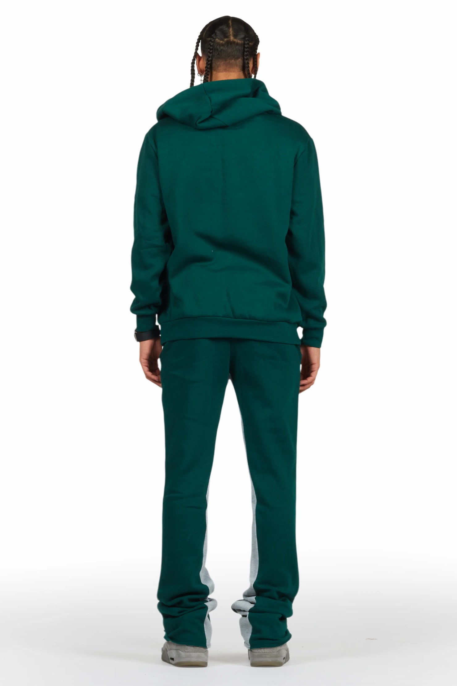 Scottie Green/Black Hoodie/Baggy Track Pant Set